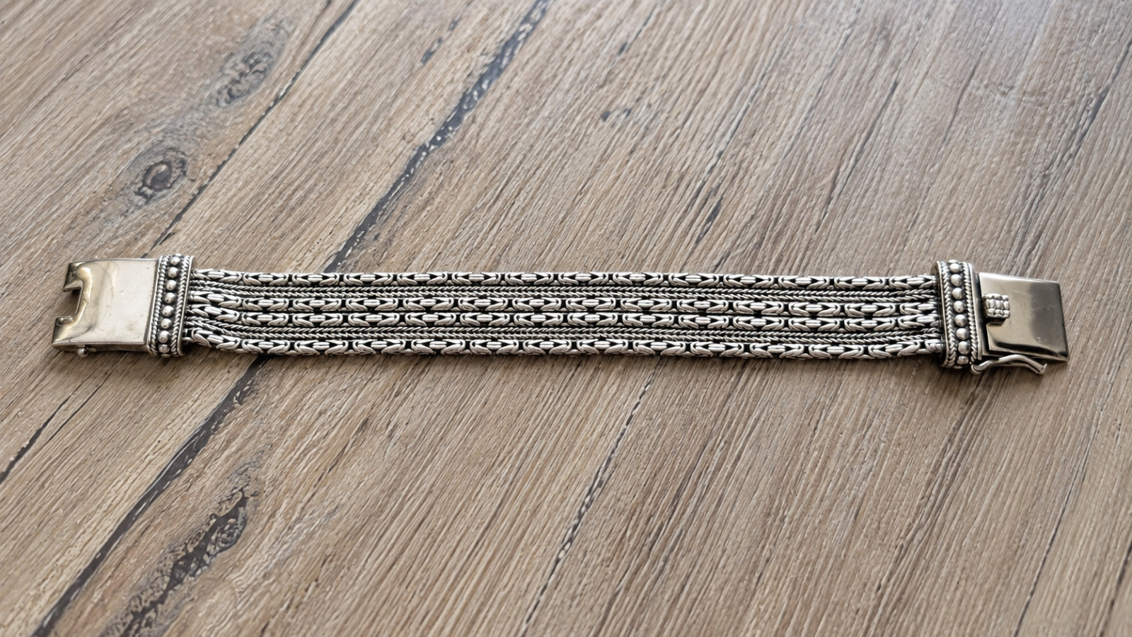 Silpada B1452 Go Gorgeous Sterling Silver 925 Multi Strand Bracelet Rare 7.5\