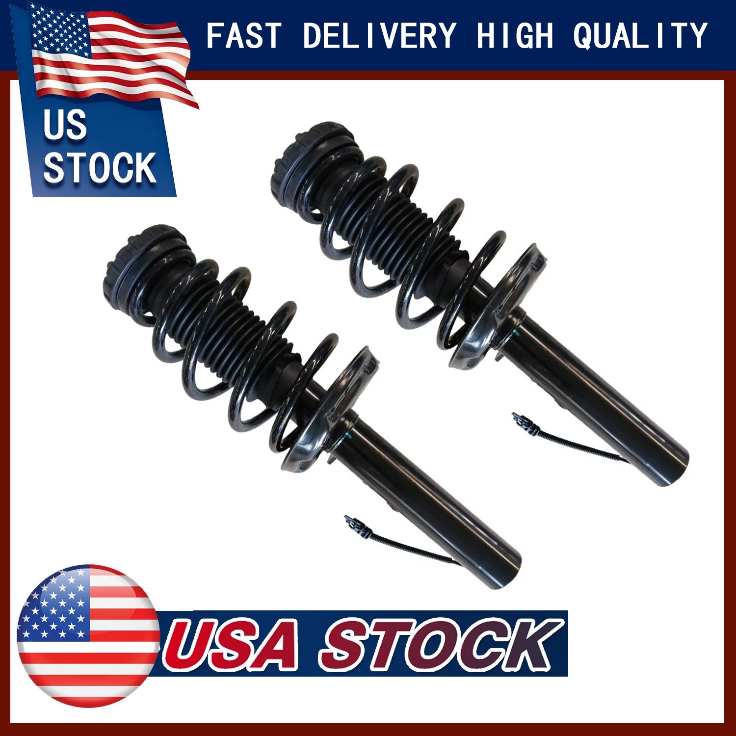 2x Front Suspension Strut shocks w/ Electric for Cadillac XTS 2013-2019 84677093