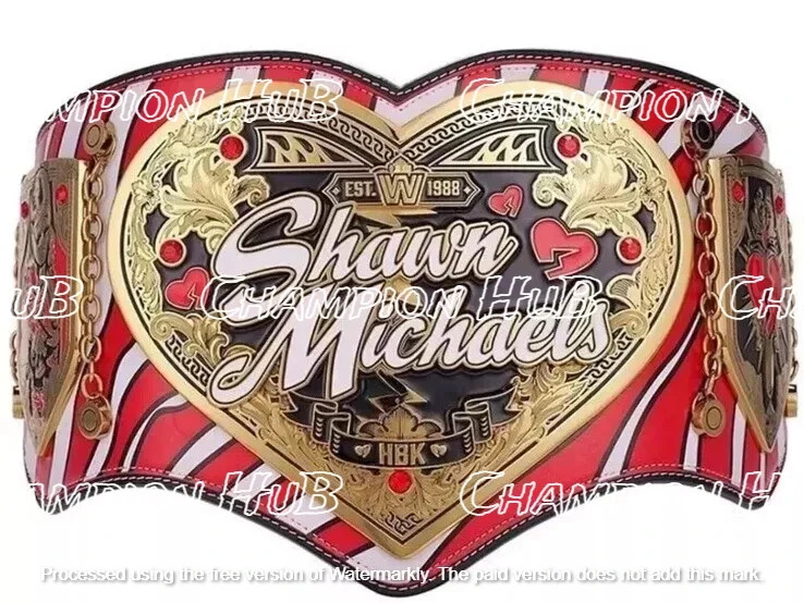 New Shawn Michaels Heartbreaker Legacy Championship Title Belt 2MM & 4MM Brass
