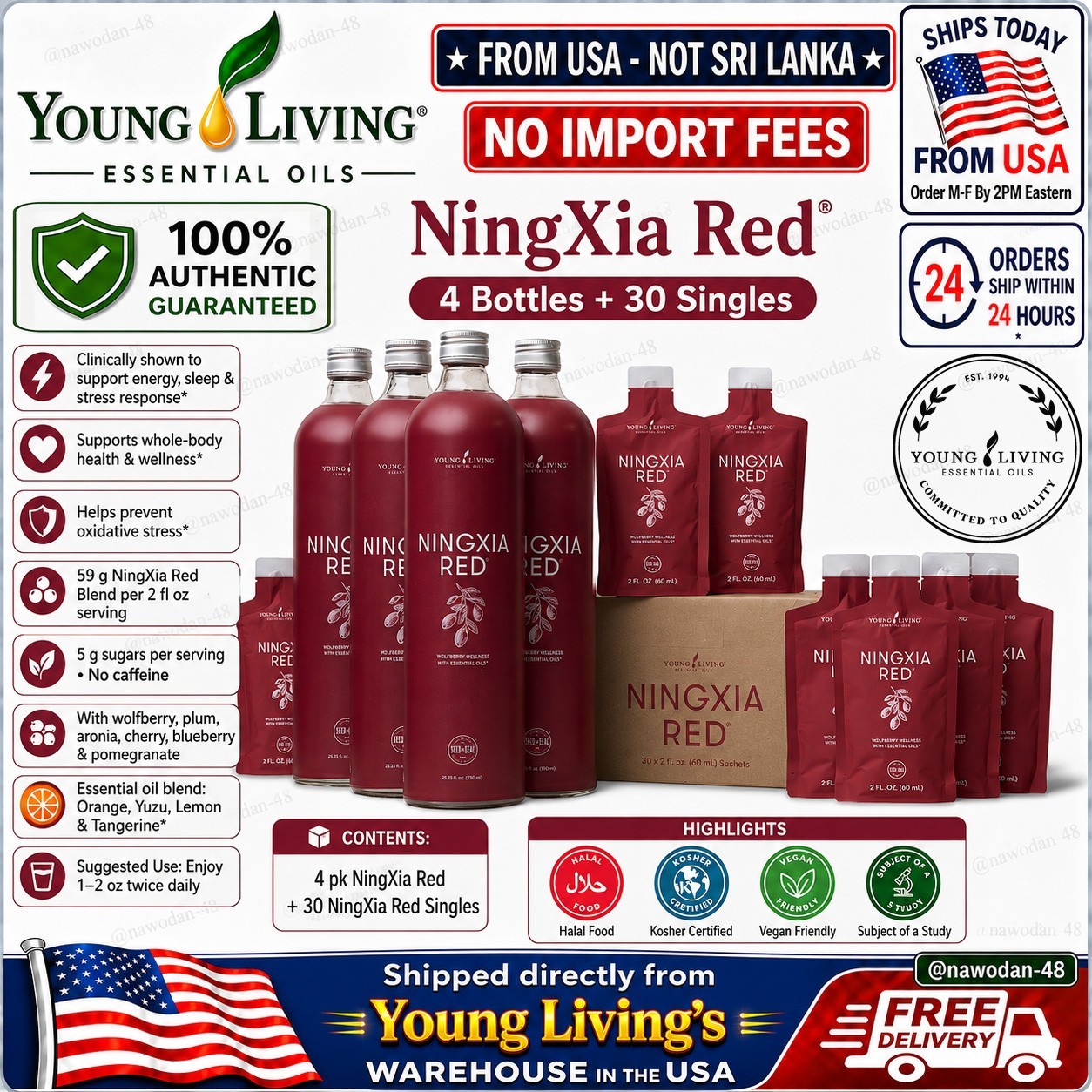 Young Living NingXia Red Loyalty Rewards - New in Box/Sealed 🚚From USA🚚