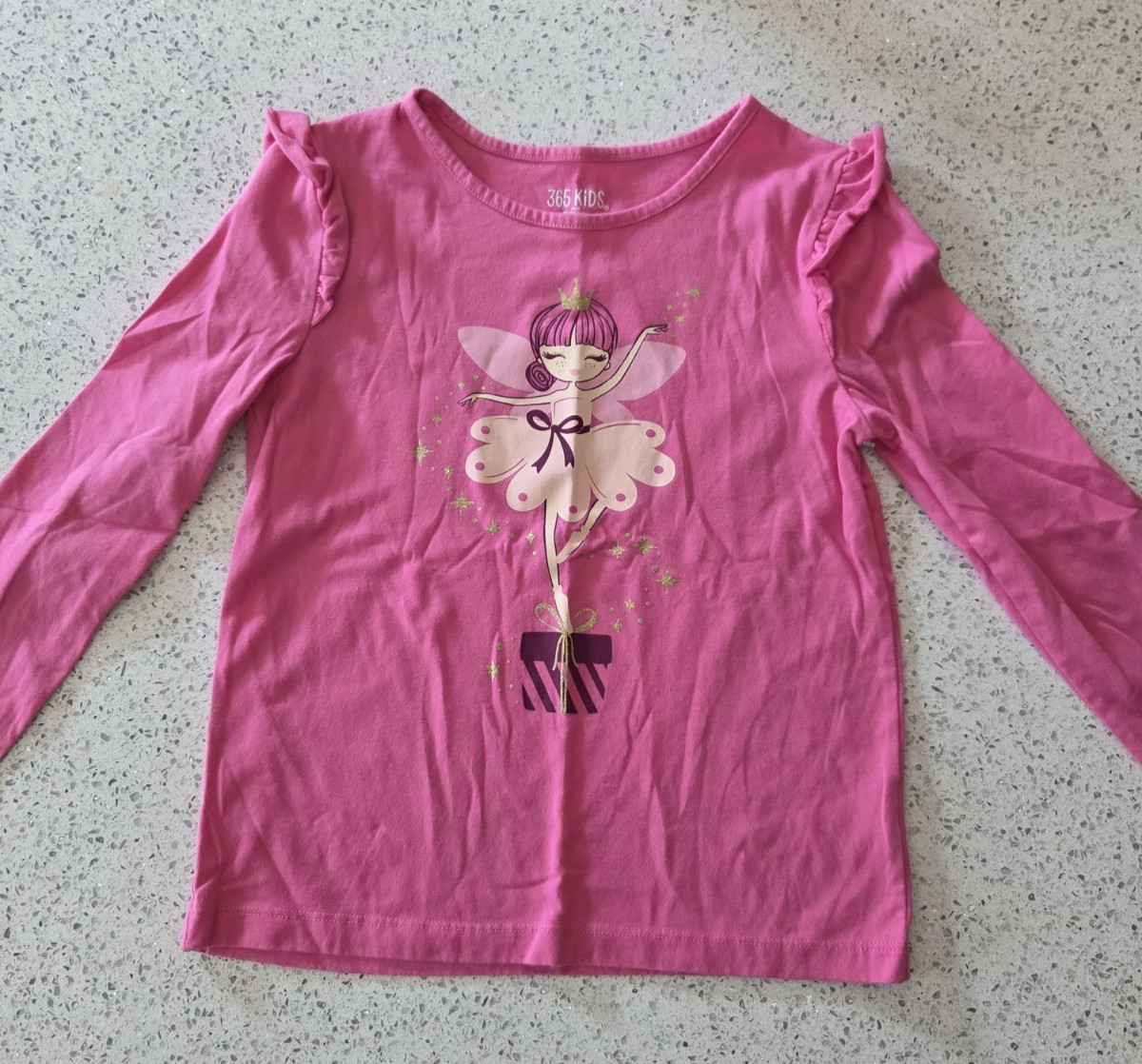 365 Kids from Garanimals Girls Pink Fairy Ballerina Top – Size 7