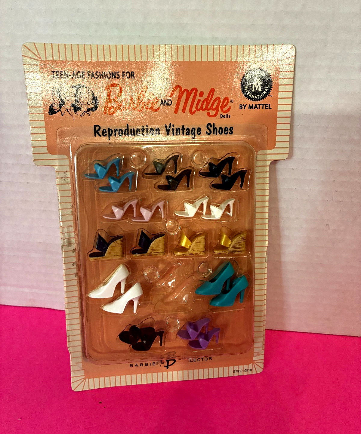  Barbie & Midge Vintage Repro Shoes 12-Pair Set 