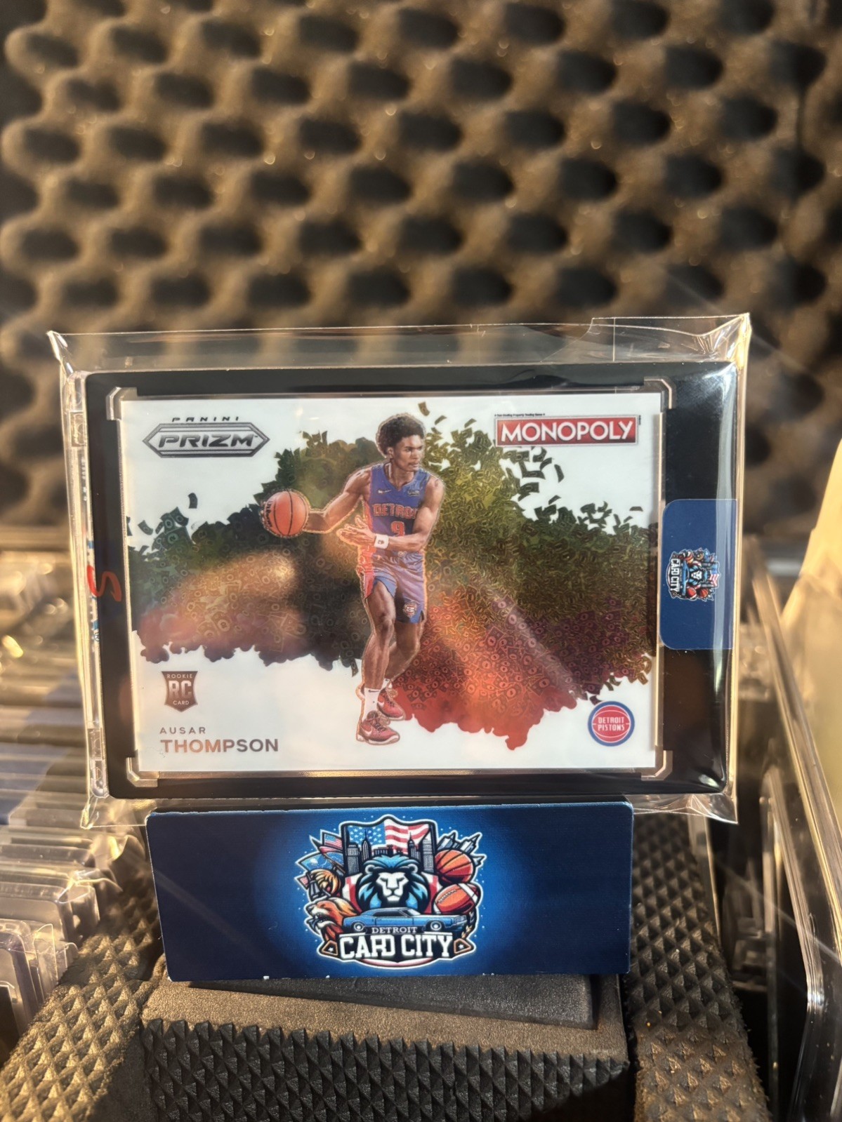 2023-24 Panini Prizm AUSAR THOMPSON Rookie Money/Color Blast SSP - Pistons