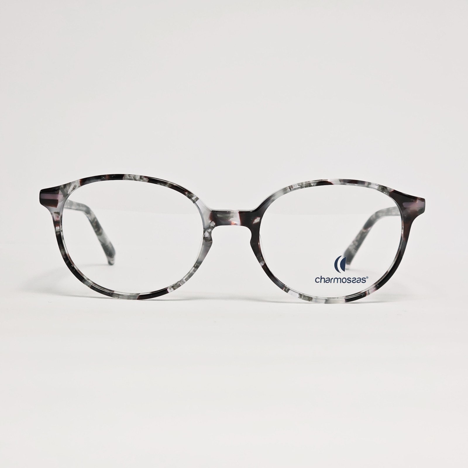 Charmossas Liwonde Women's Oval Glasses in Violet / Fog Tortoise | Size: 51mm Charmossas Liwonde Women's Oval Glasses in Violet / Fog Tortoise | Size: 51mm