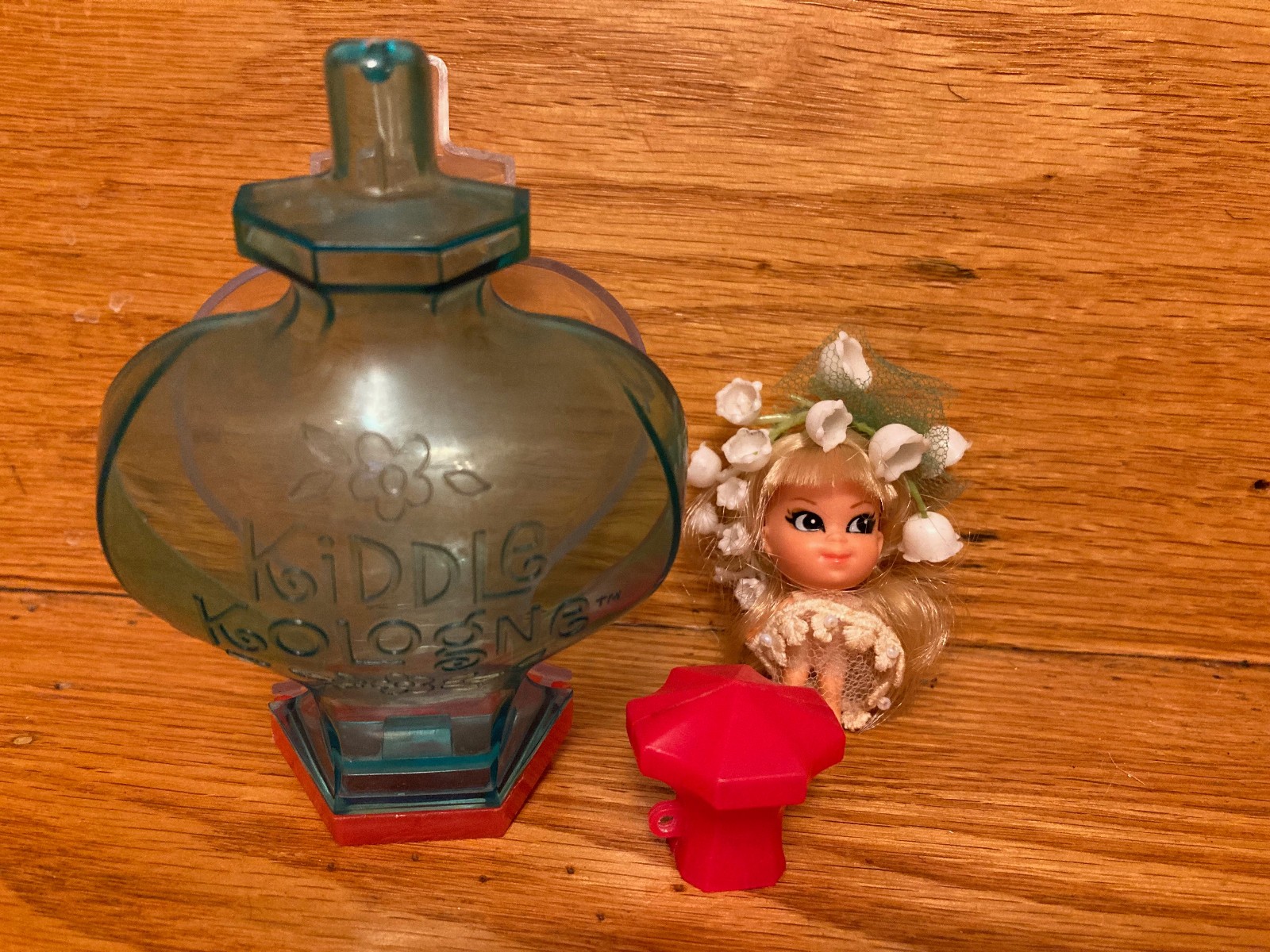 Mattel Kiddle Cologne Lily-of-the-Valley doll & bottle (1960s)