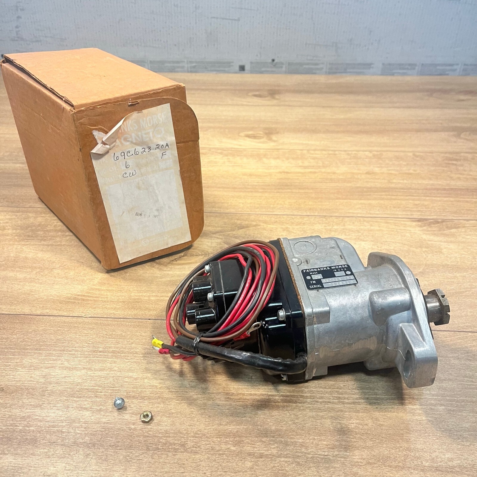 New NOS Fairbanks Morse Magneto / CW 69C623 20A / Serial# 7146810