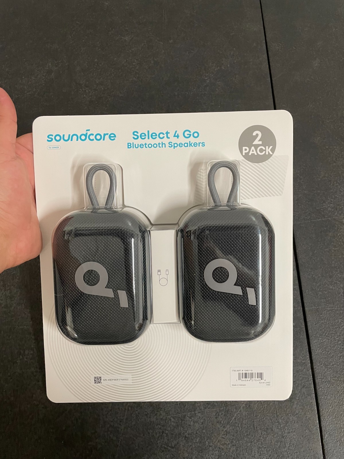 Soundcore Select 4 Go Bluetooth Speaker by Anker, 2 Pack Bundle Soundcore Select 4 Go Bluetooth Speaker by Anker, 2 Pack Bundle