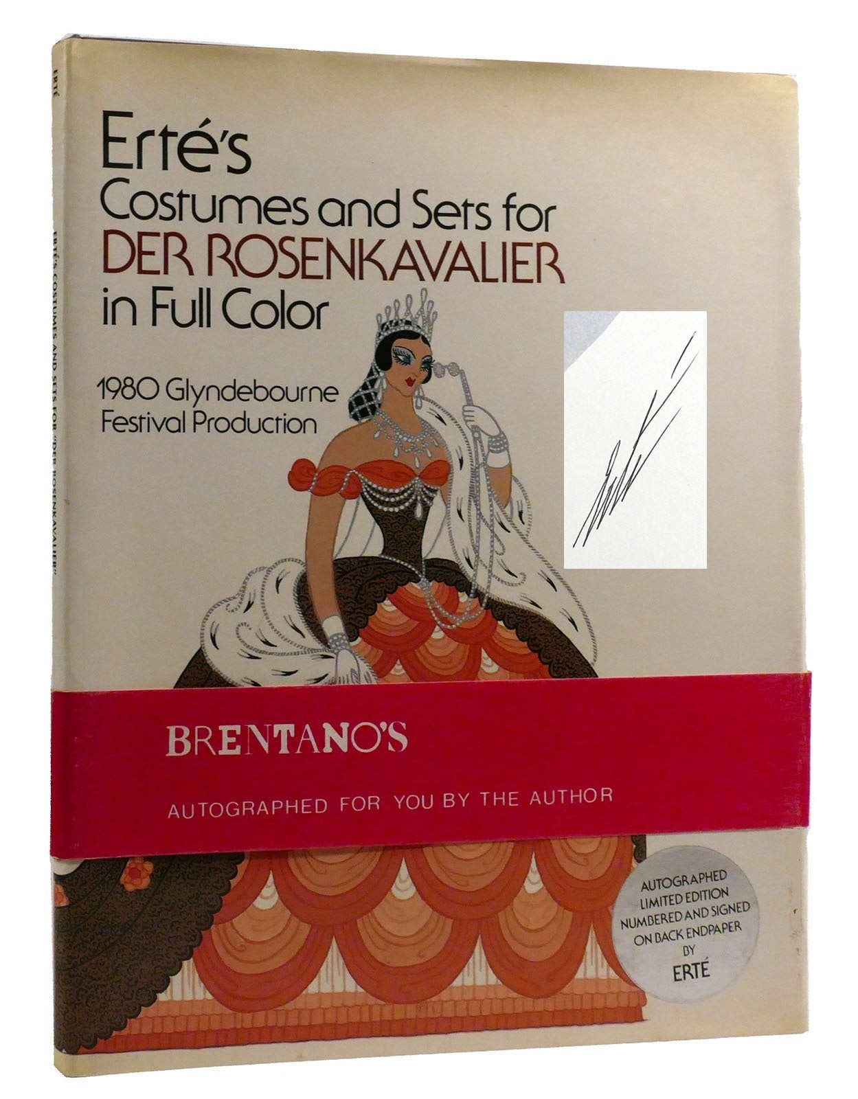 Erte ERTE'S COSTUMES AND SETS FOR DER ROSENKAVALIER In Full Color Signed 1st Edi