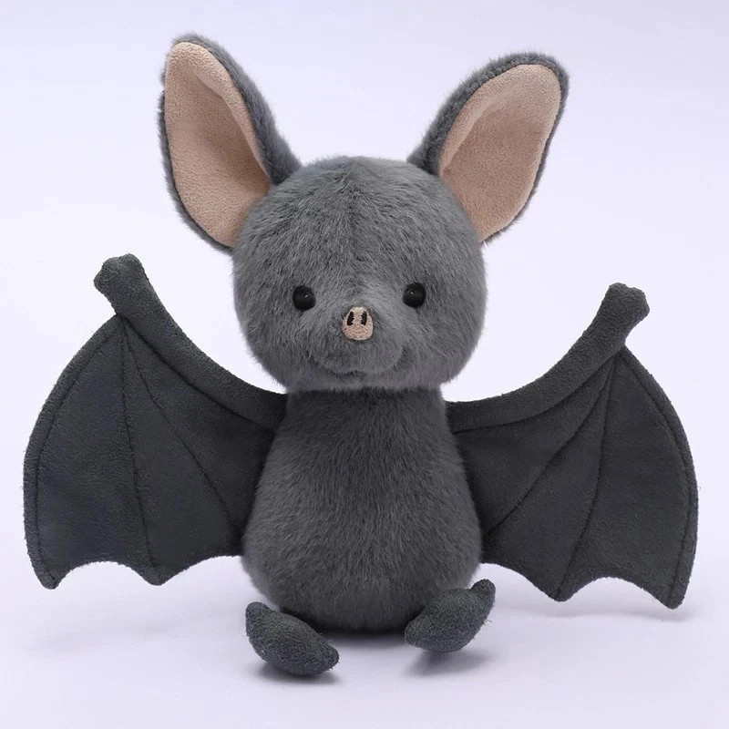 Broox Bat Halloween Plush Toy Gray Brand New