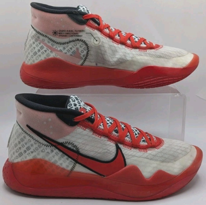 YouTube x Nike KD 12 Red/White/Black Men\'s Basketball Shoes Size 9