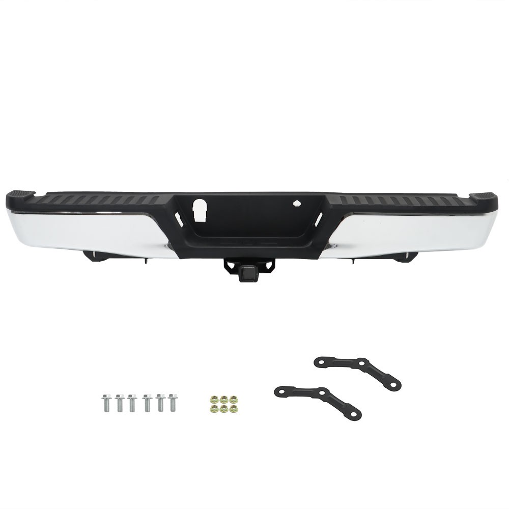 LABLT Rear Step Bumper Assembly For 2015-2020 Ford F-150 Steel Chrome FO1103187