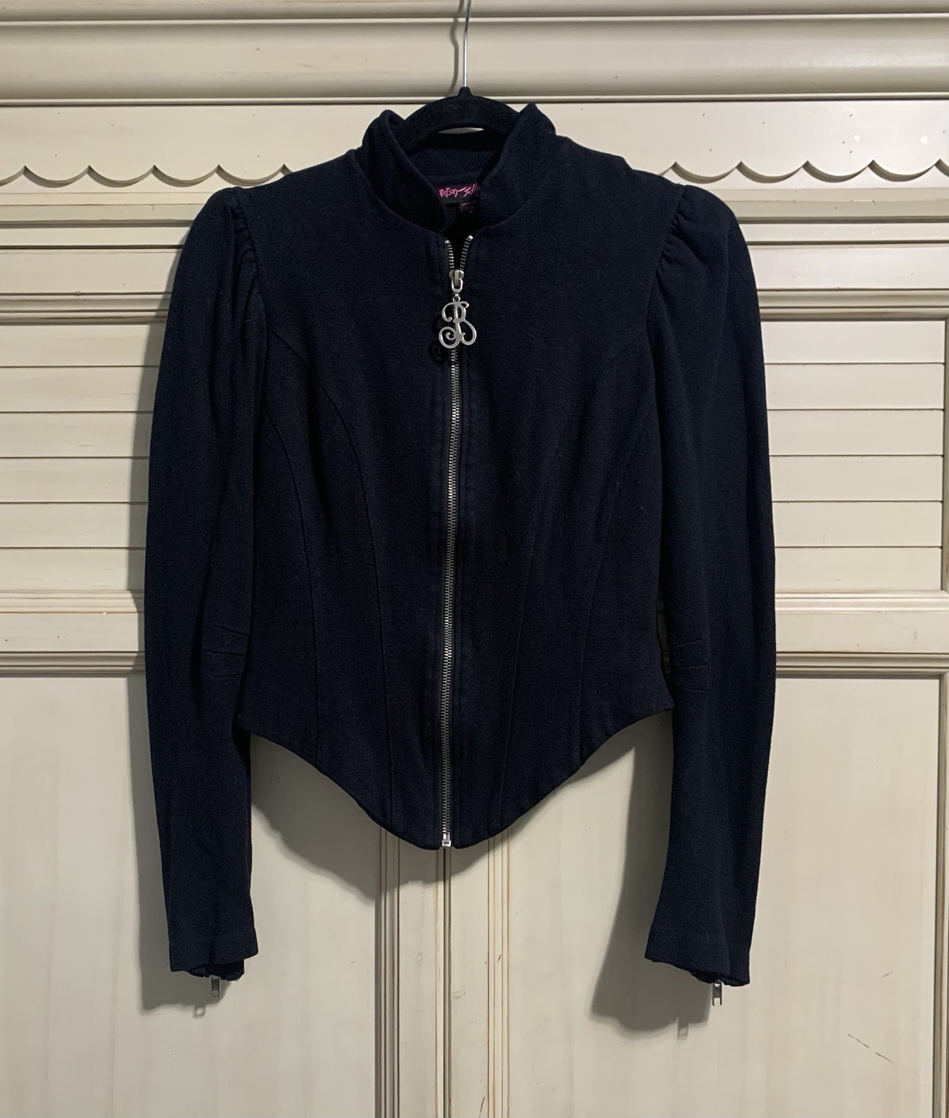 Vintage Betsey Johnson Zip Up Victorian Jacket Y2K Women’s Size Medium