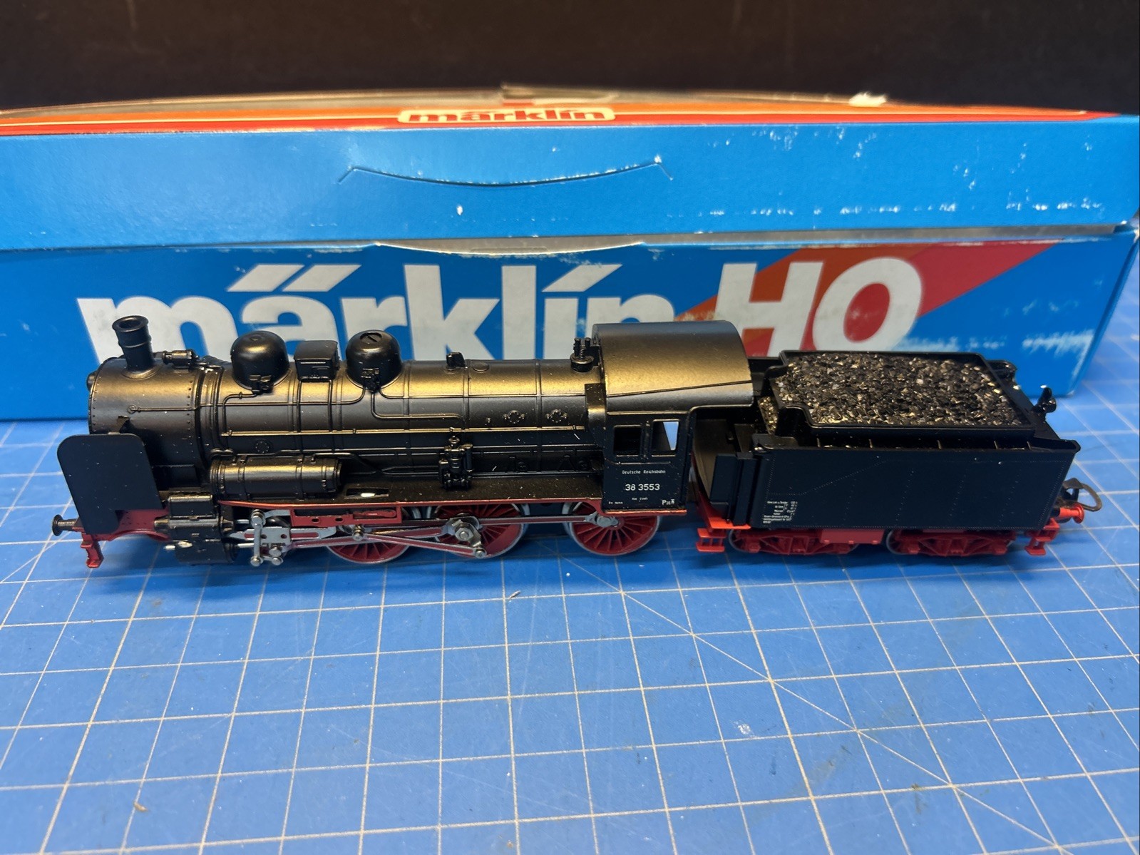 Märklin H0 3099 steam locomotive towing tender locomotive BR 38 3553
