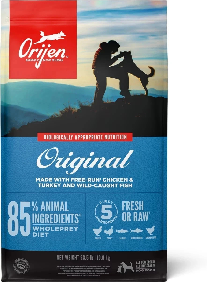 ORIJEN Original Grain-Free High Protein Dry Dog Food Recipe, 23.5 lb Bag