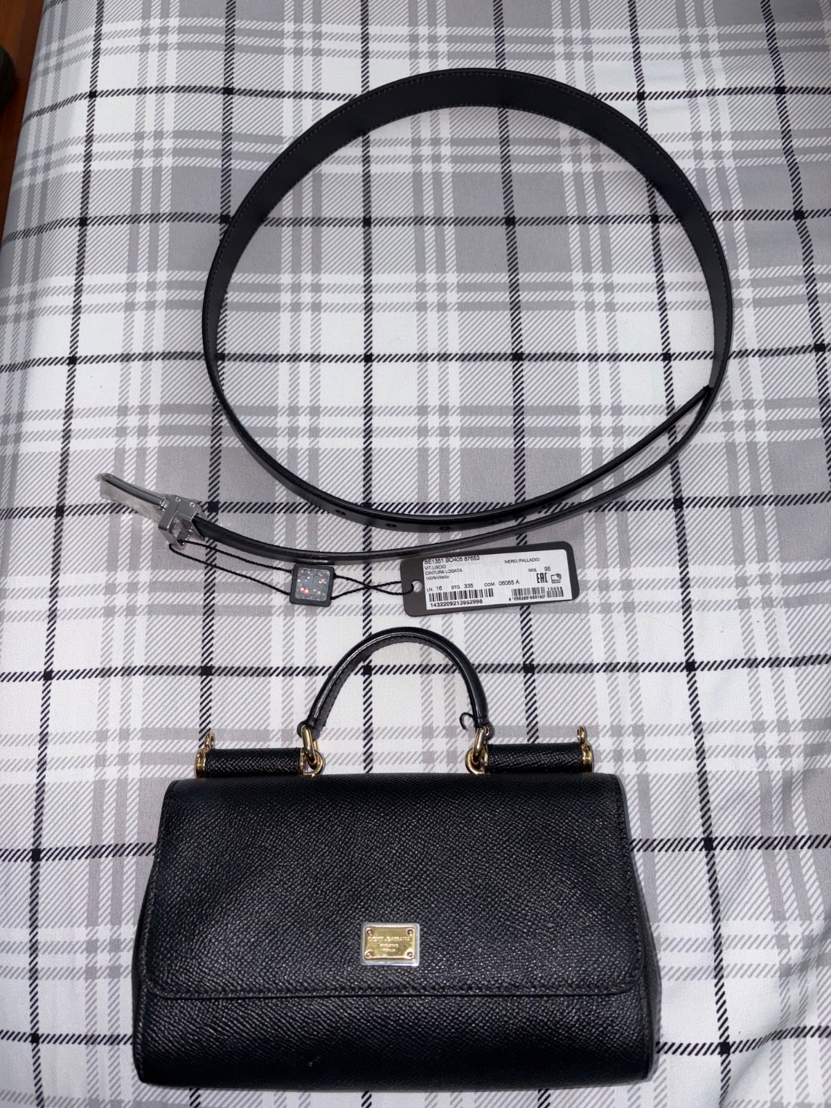 Dolce and Gabbana Sicily Hand Bag and Belt size 95