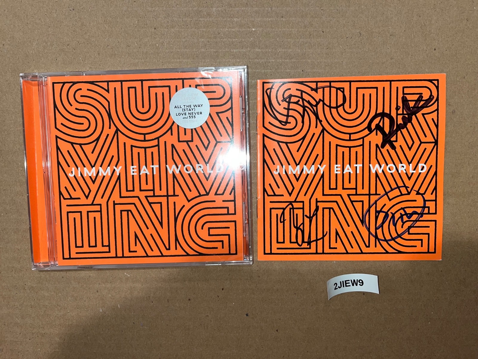 Jimmy Eat World Signed Autographed CD Surviving
