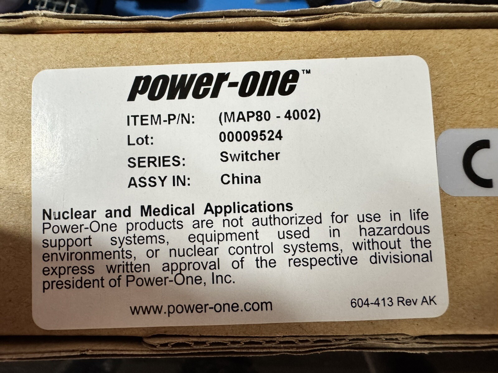 Bel Power Solutions MAP80-4002G AC/DC Power Supply - Quad-OUT - 5V/12V/-12V/1