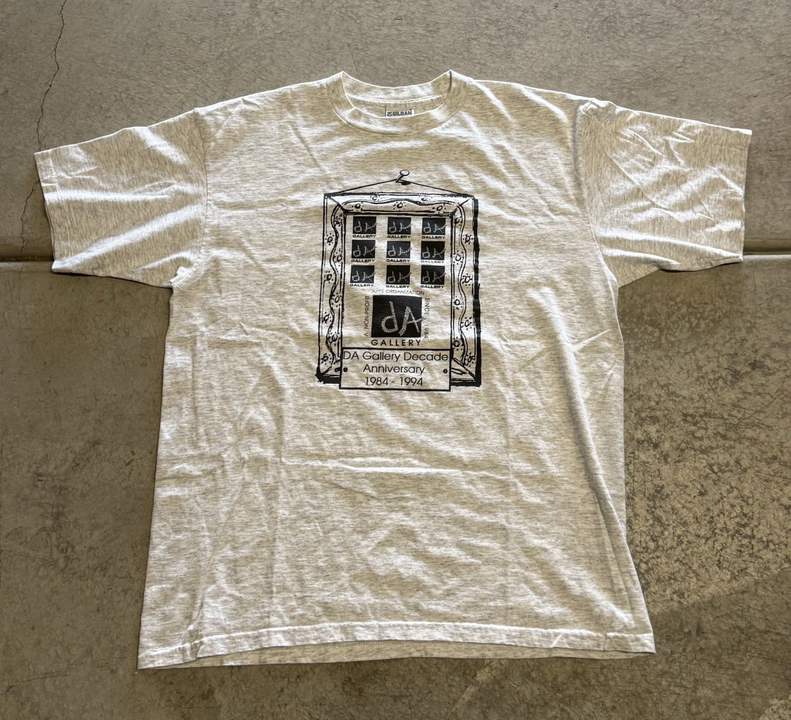 Vintage 1994 Da Gallery Art Men’s Graphic T-shirt Gray XL USA