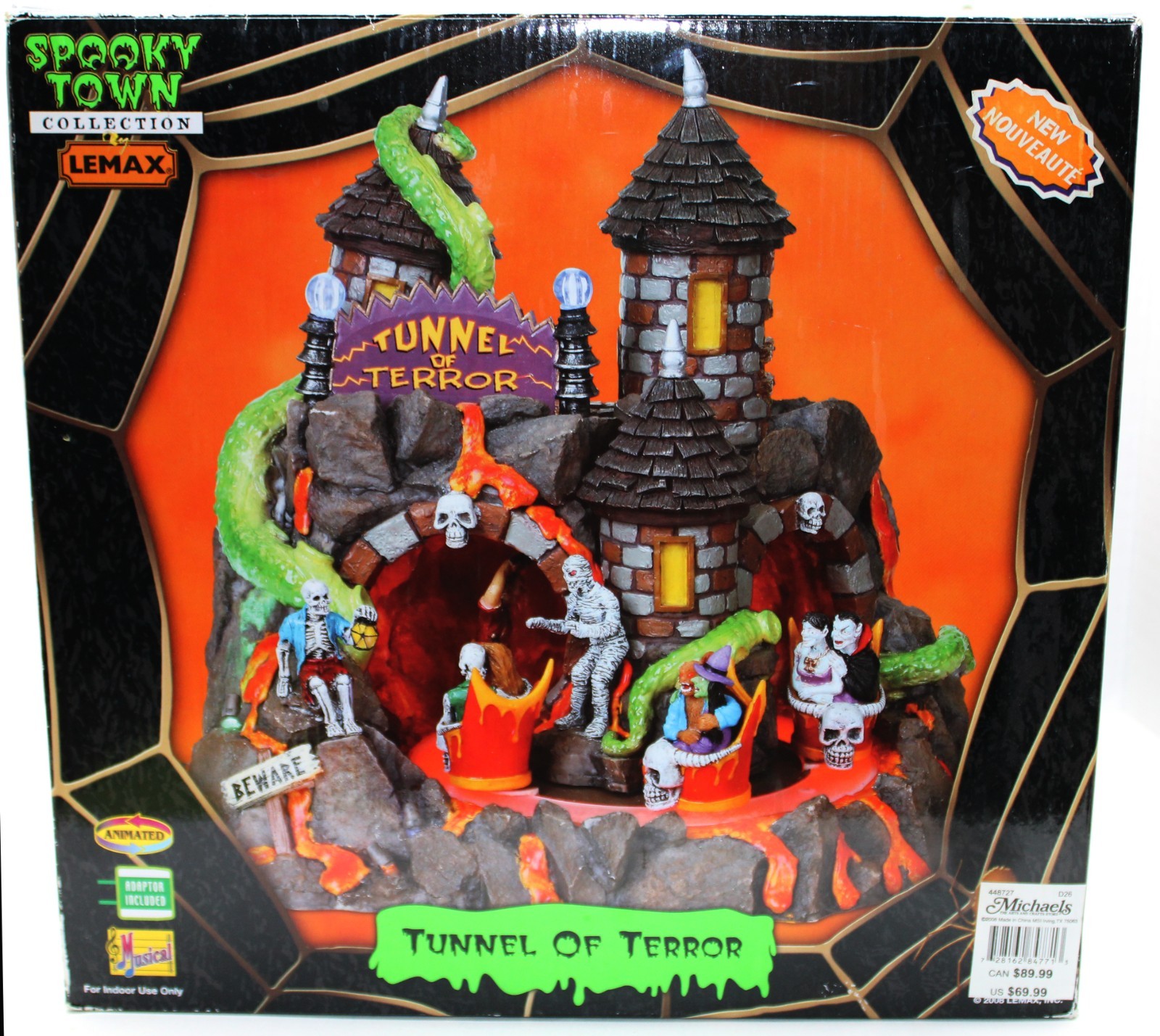 Lemax Spooky Town Tunnel Of Terror Halloween Animated Musical 2008 Tested Works