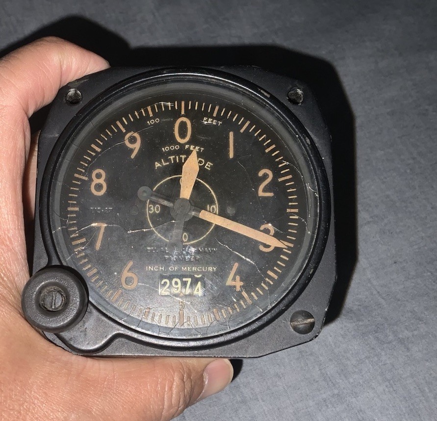 Vintage Bendix Pioneer Altimeter Untested