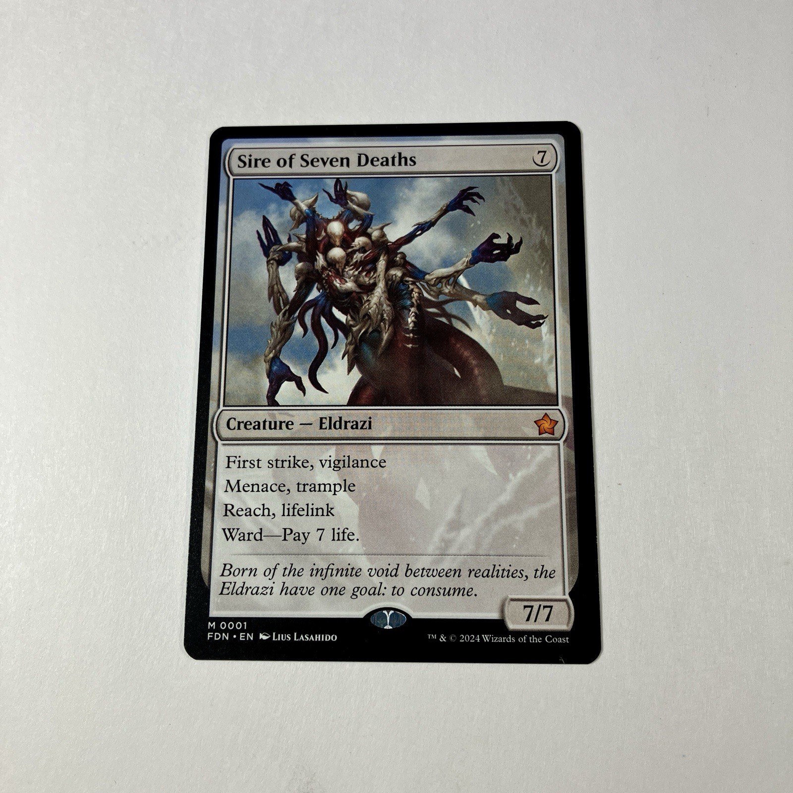 MTG Magic the Gathering Sire of Seven Deaths (1/789) Foundations NM Card