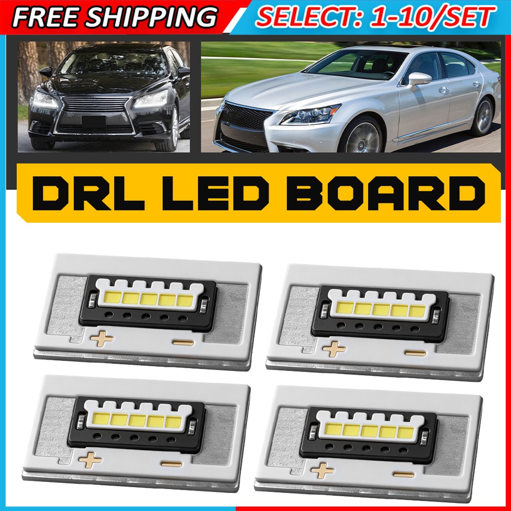 4-40x Day Running Light DRL LED Boards For Lexus LS460 Headlight Angel Eye Chip