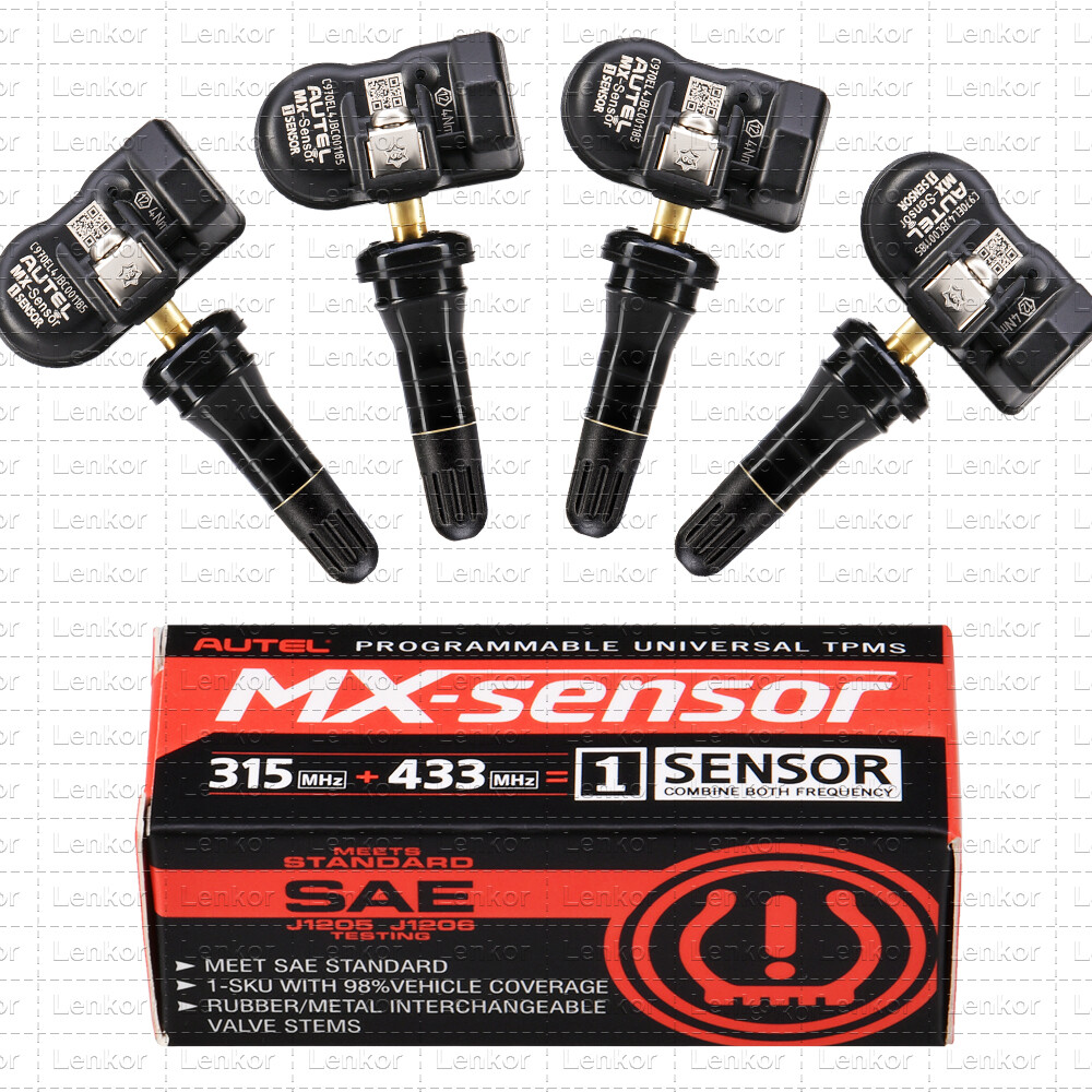 4 PCS Autel TPMS MX-Sensor 315MHz & 433MHz 2in1 Auto Tire Pressure Sensor