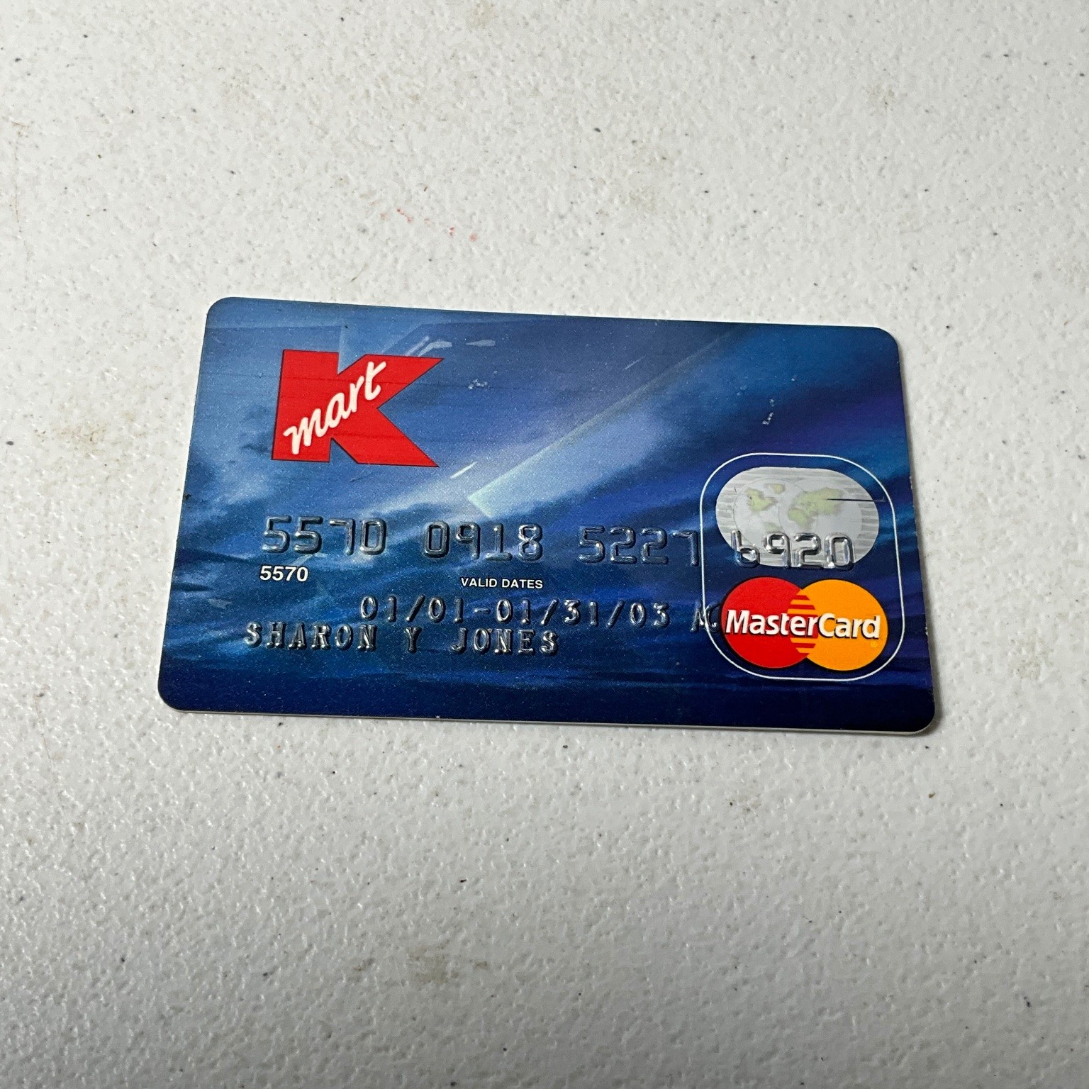 Vintage Kmart Capital One Mastercard Credit Card 2001-2003 Expired Collectible