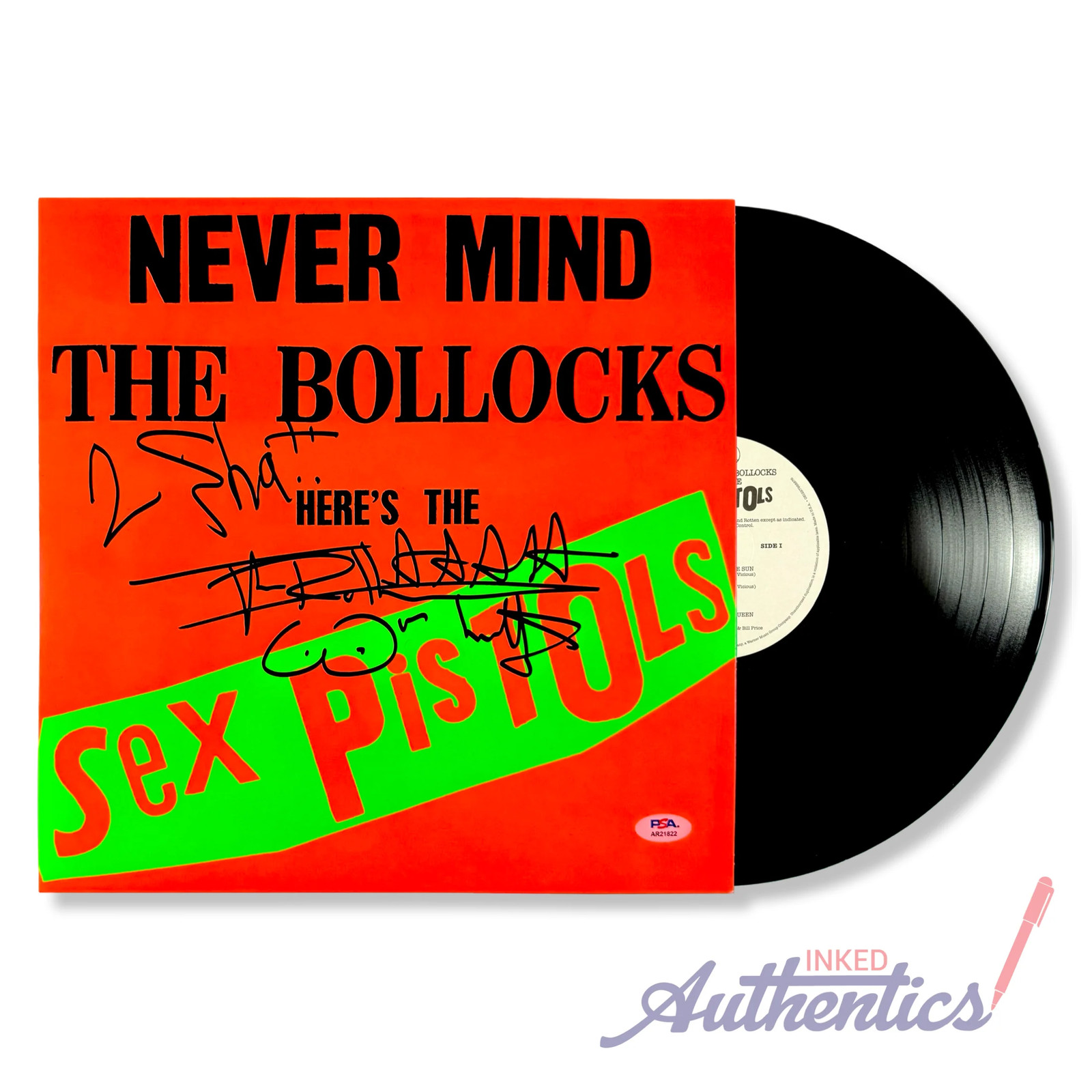 Johnny Rotten Signed Autographed Vinyl LP Johnny Rotten Signed Autographed Vinyl LP