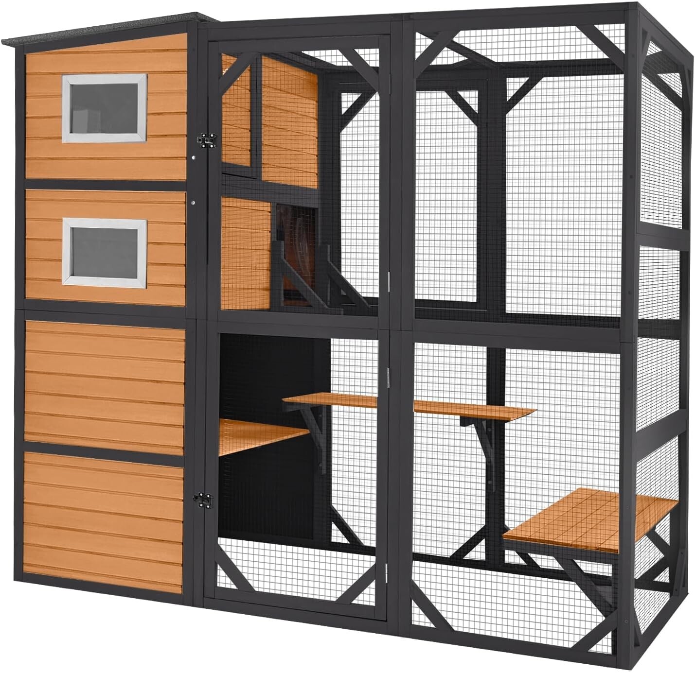 Aivituvin Large Cat Catio 4 Tiers Cat Enclosures House for Outdoor Indoor 70\ Aivituvin Large Cat Catio 4 Tiers Cat Enclosures House for Outdoor Indoor 70\