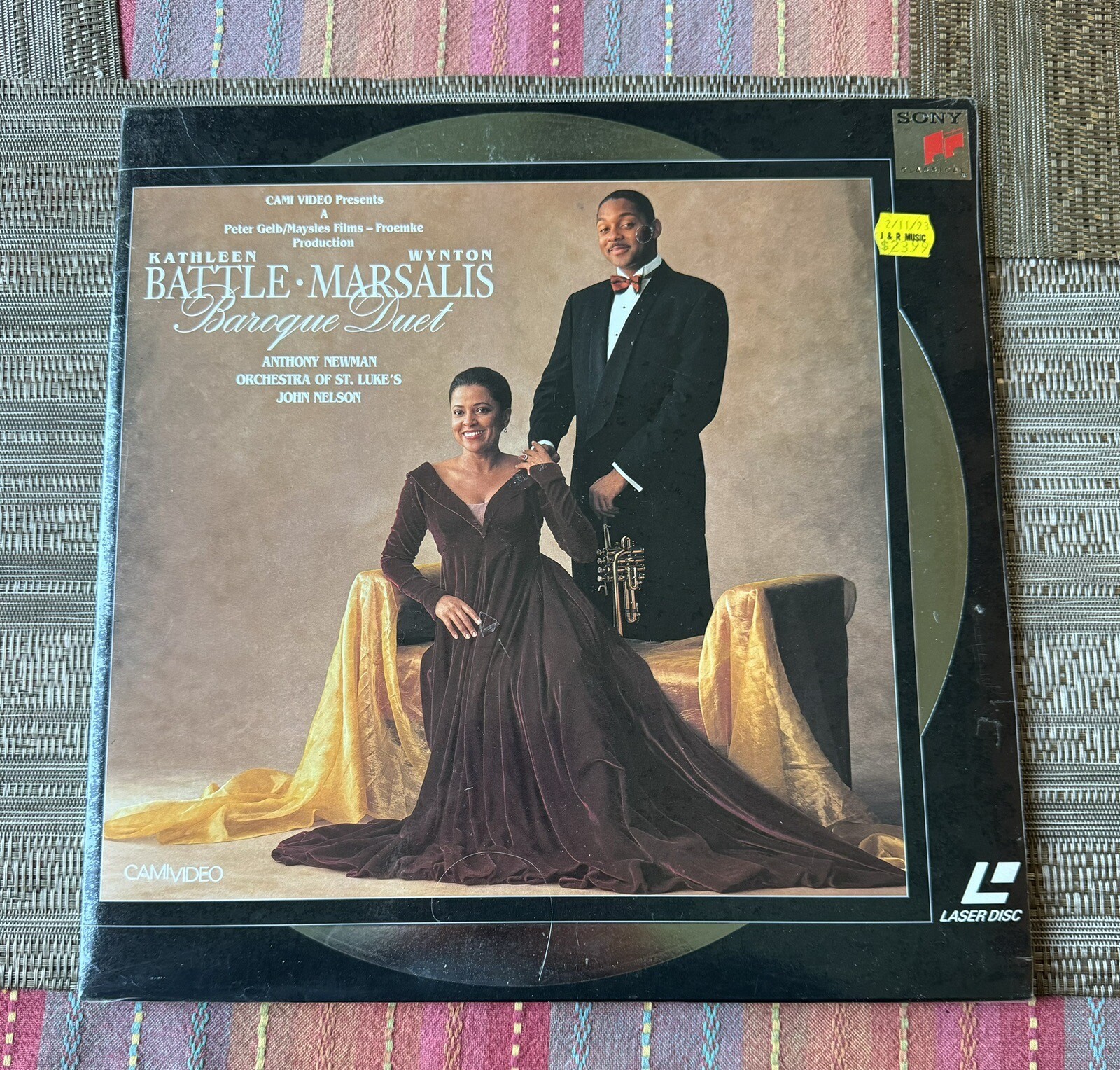 Baroque Duet Laser Disc Kathleen Battle Wynton Marsalis 1992 New