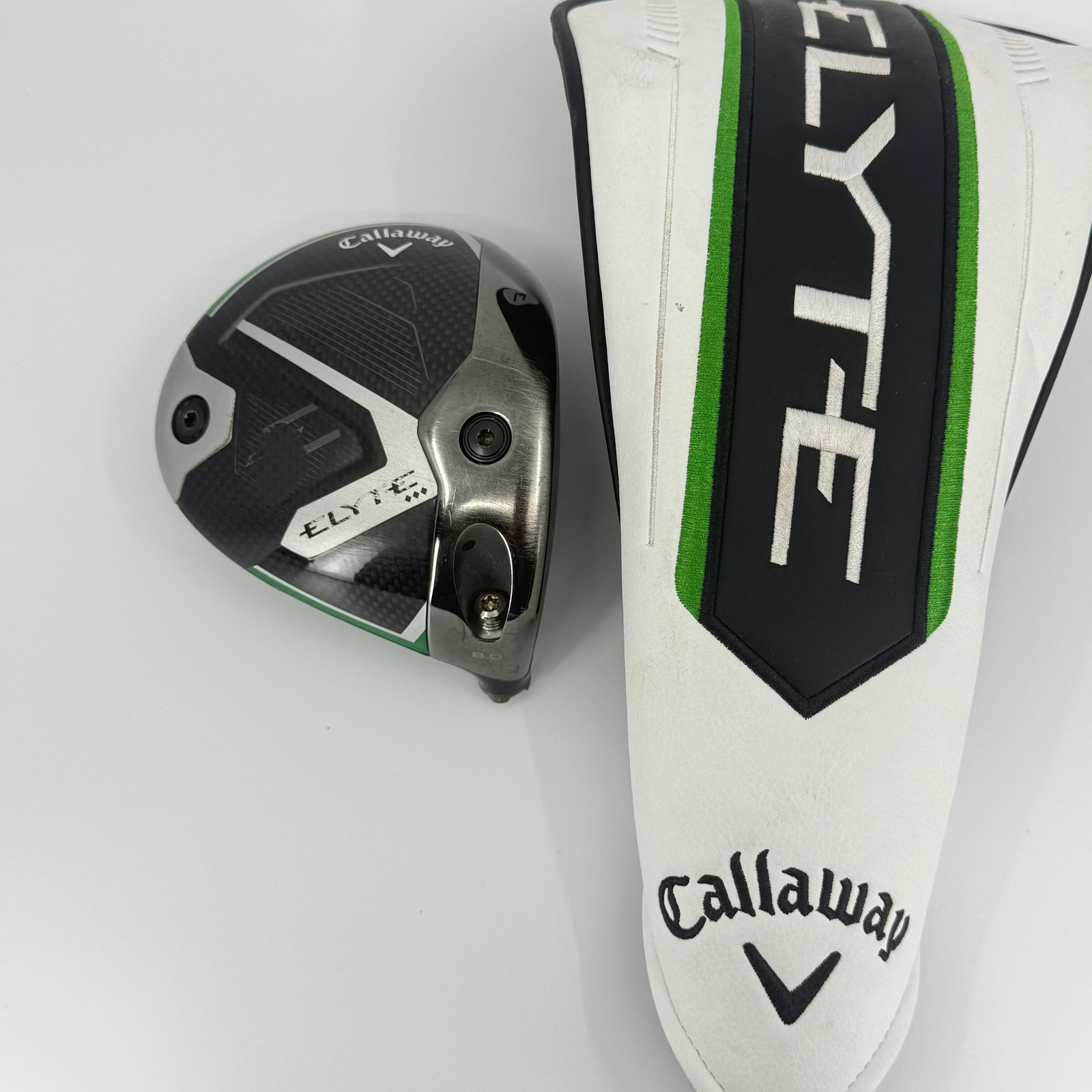 Callaway Elyte TD 8* Driver Head RH Headcover Used Golf Club