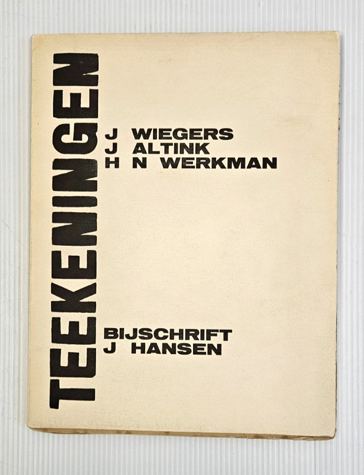 Rare 1924 Portfolio Book Teekeningen, Wiegers, Atlink Werkman Text by Job Hansen