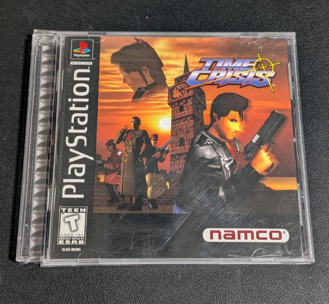 PlayStation Time Crisis complete CIB *tested*  PS1  Namco  PSX