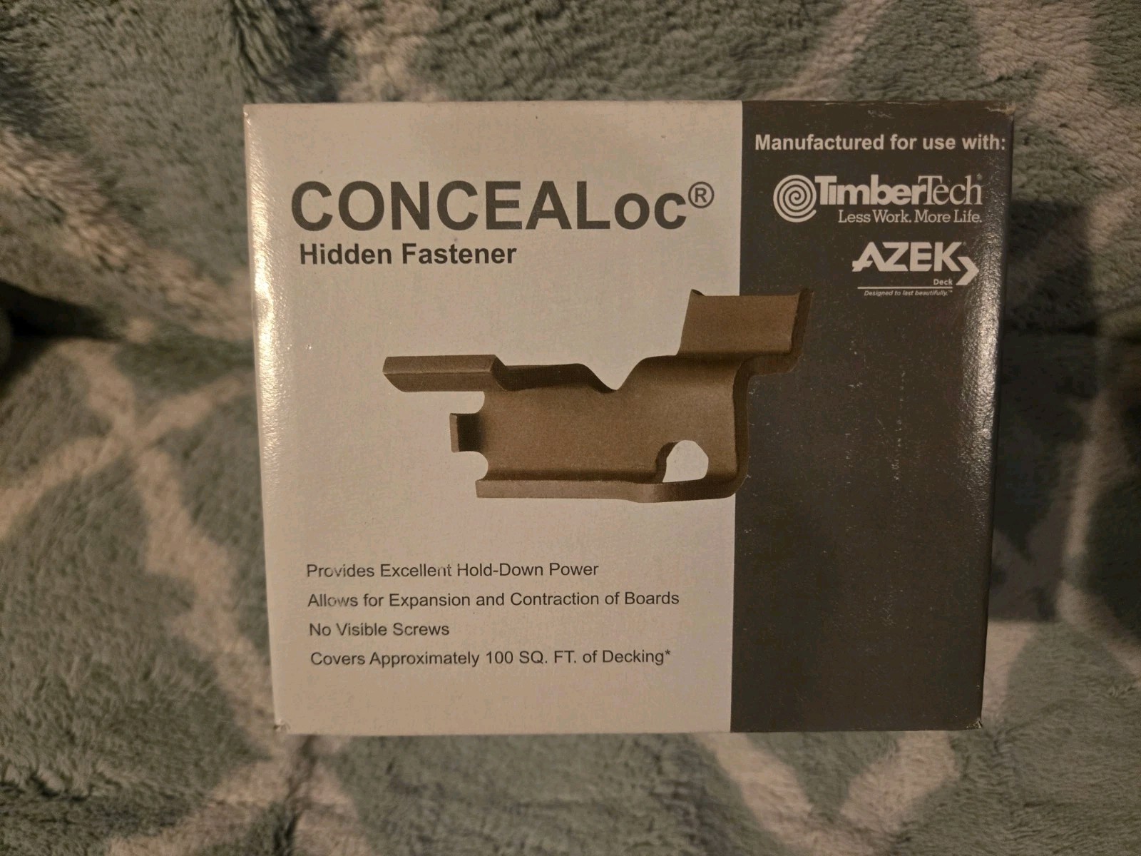 TimberTech CONCEALoc Deck Hidden Fasteners 175 Clips R-2461-RBTT, 100 Sq Ft, NEW