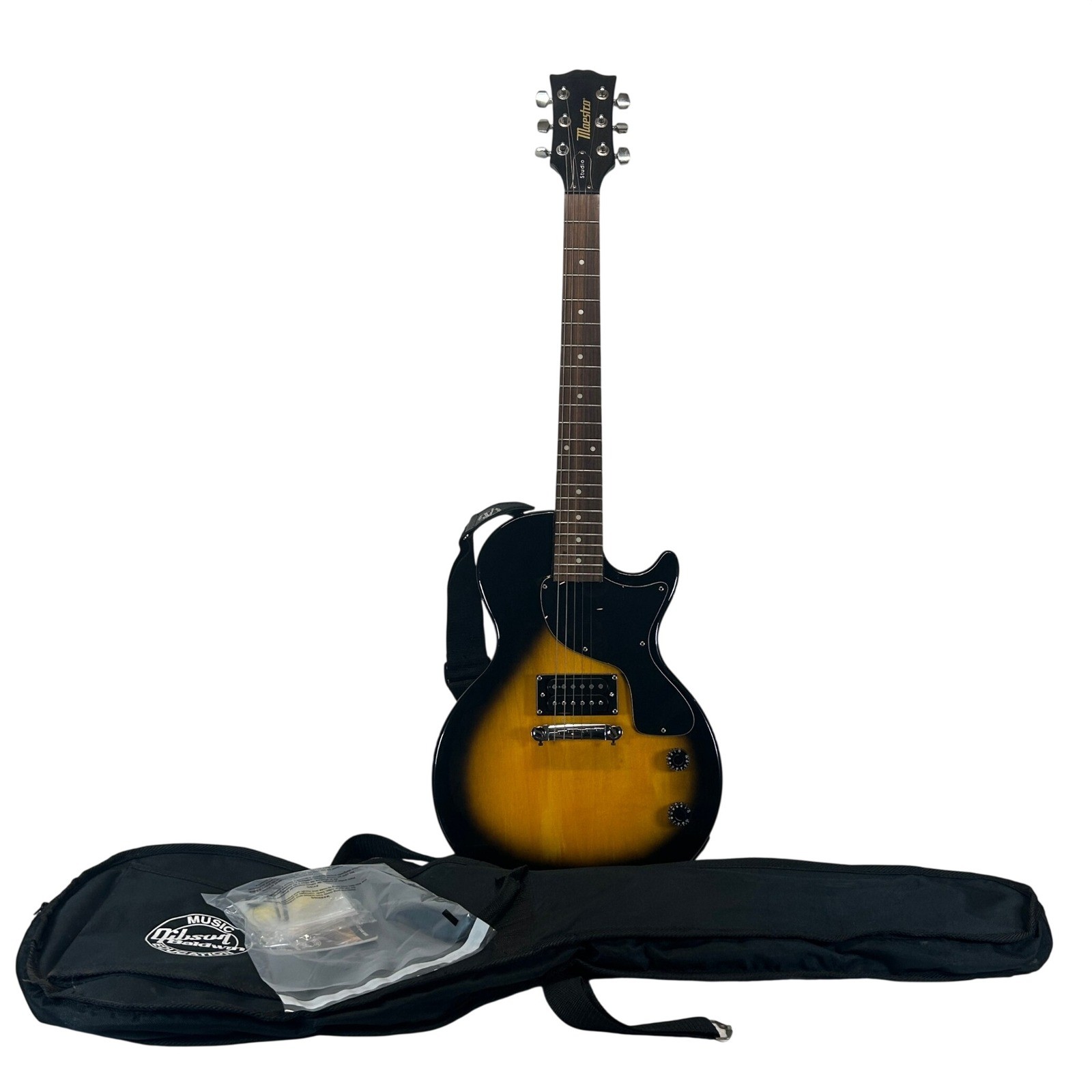 Maestro by Gibson Studio Electric Guitar Sunburst 6 String with Gig Bag & Strap