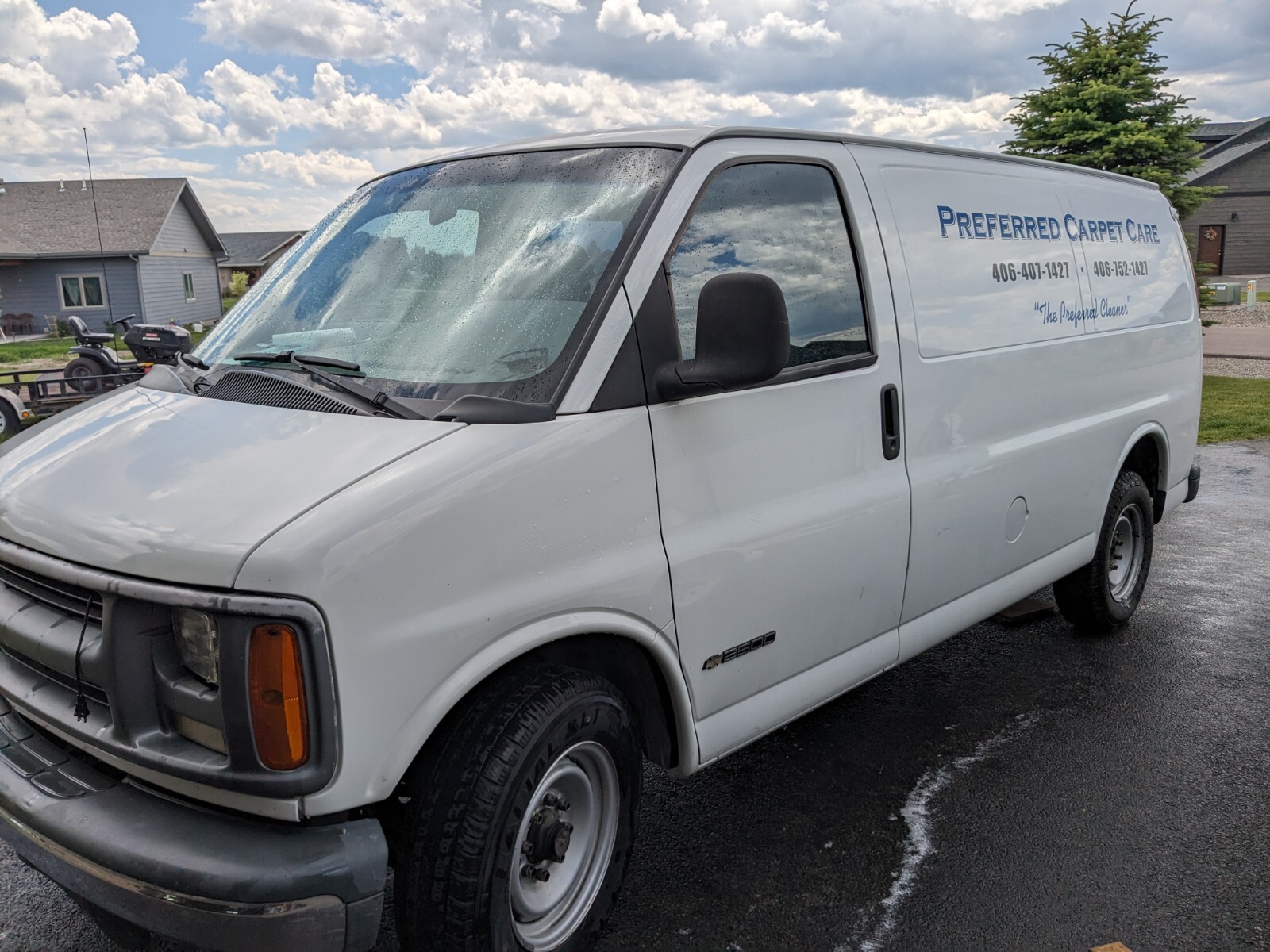 2000 Chevy Express 2500 Turnkey Carpet Cleaning Setup W/Blueline Champ 