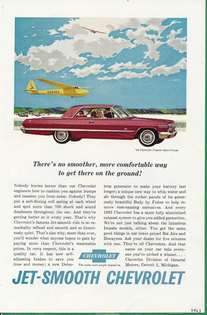 Magazine Ad - 1963 - Chevrolet Impala Sport Coupe
