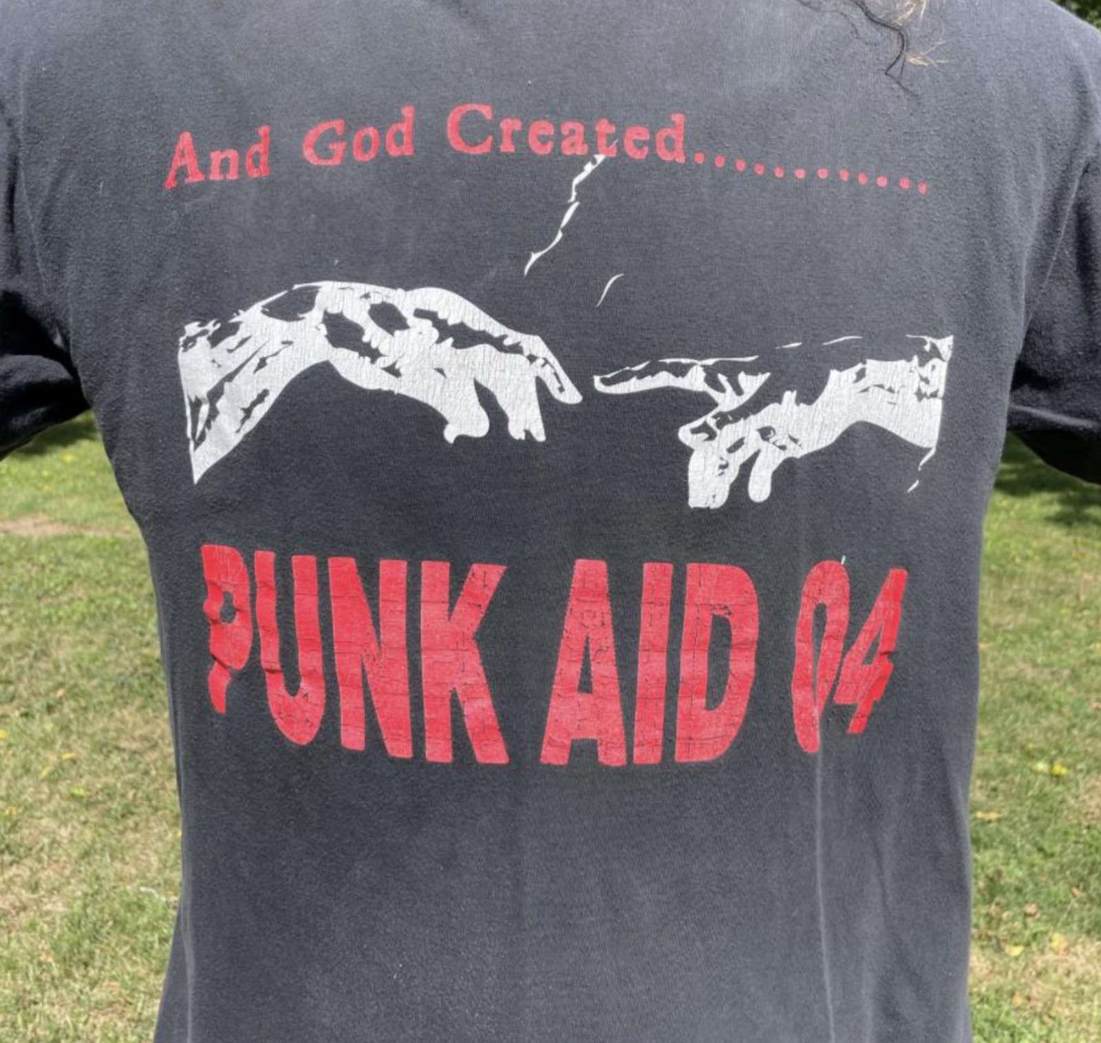 RARE Vintage PUNK AID UK 2004 Charity Concert T-Shirt - Size Extra Large