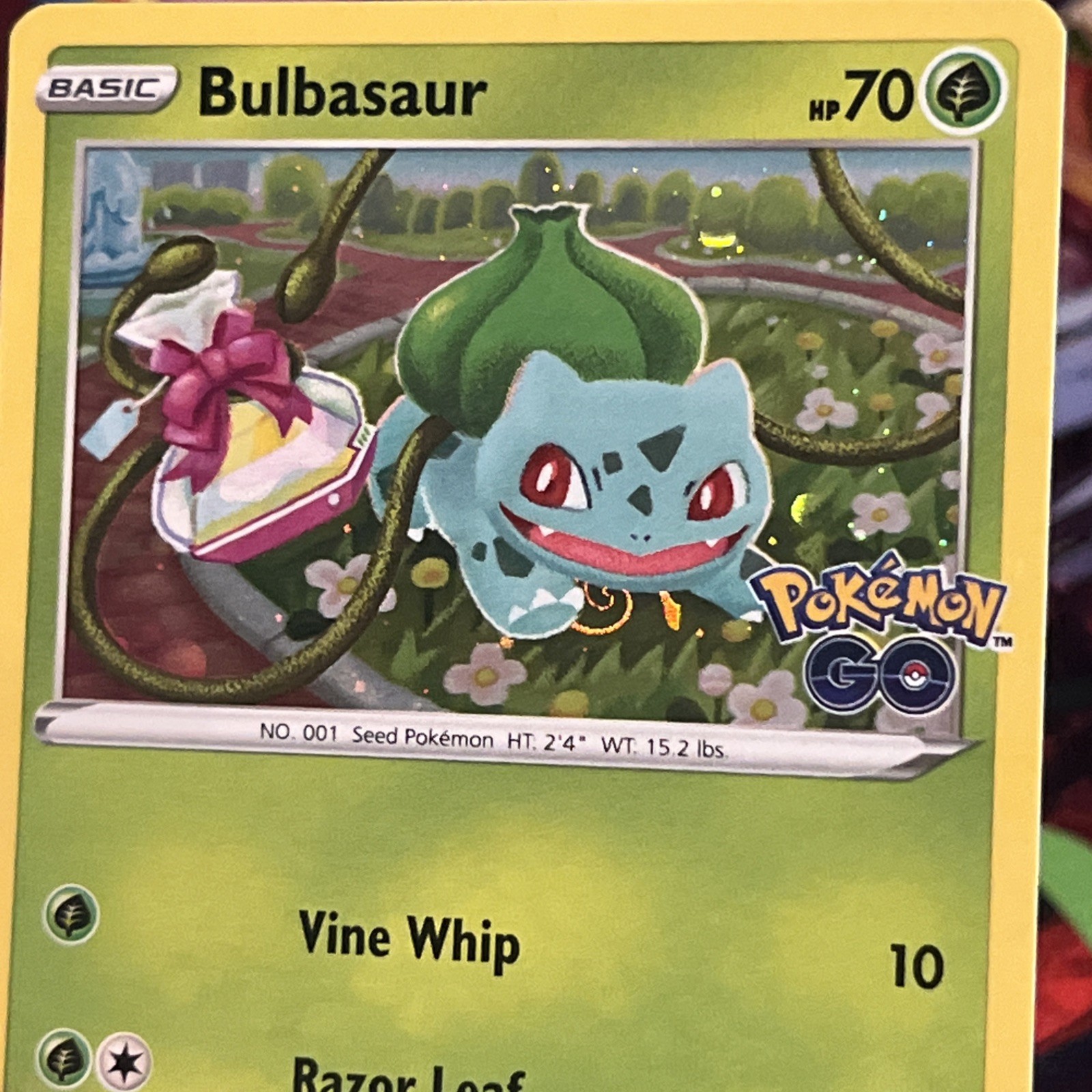 HD Swirl 🌀 Bulbasaur SWSH231 Cosmos Holo Mew Tail HD Galaxy Swirl Pokémon ✨️