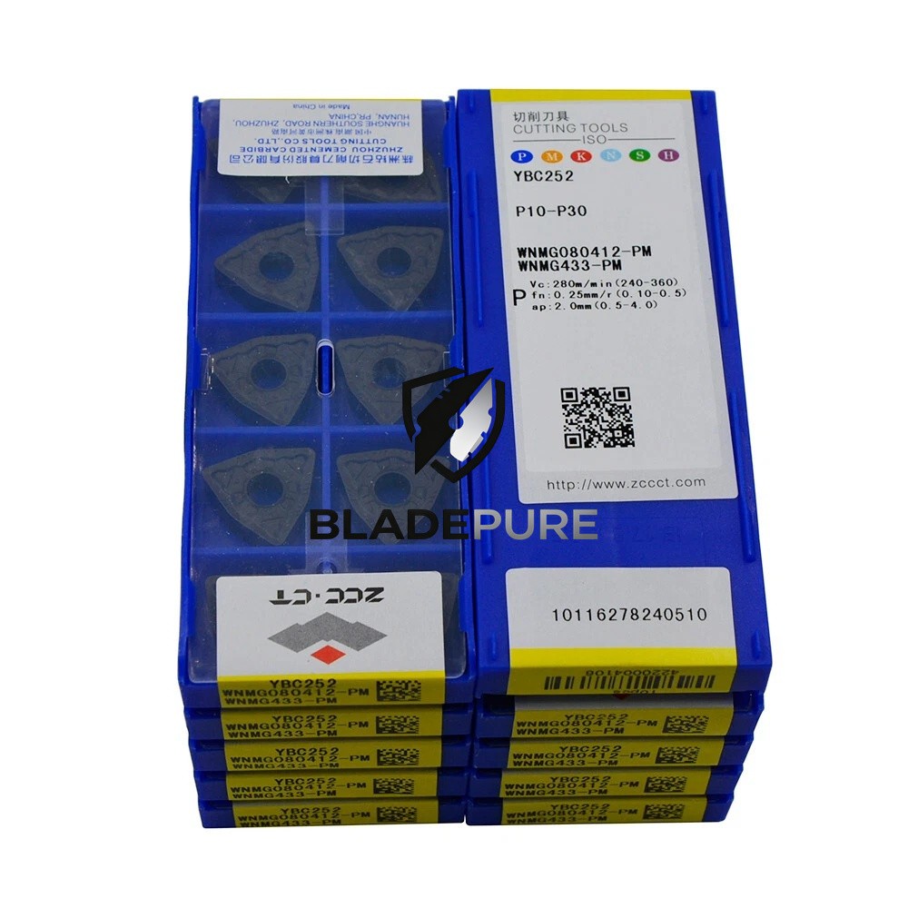 1PC 100pcs WNMG080412-PM WNMG433-PM YBC252 CNC for steel New Carbide Insert