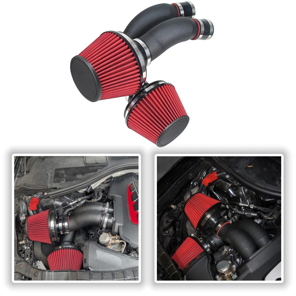 For 2012-2018 Audi S6 S7 RS7 4.0T Turbo Cold Air Intake System Aluminum Pipe