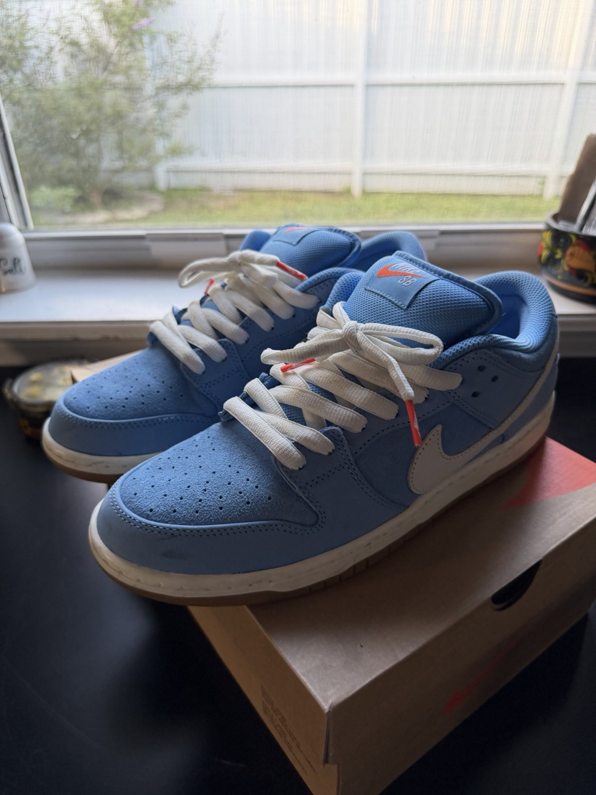 Nike SB Dunk Low Pro University Blue Gum Orange Label Sz10.5