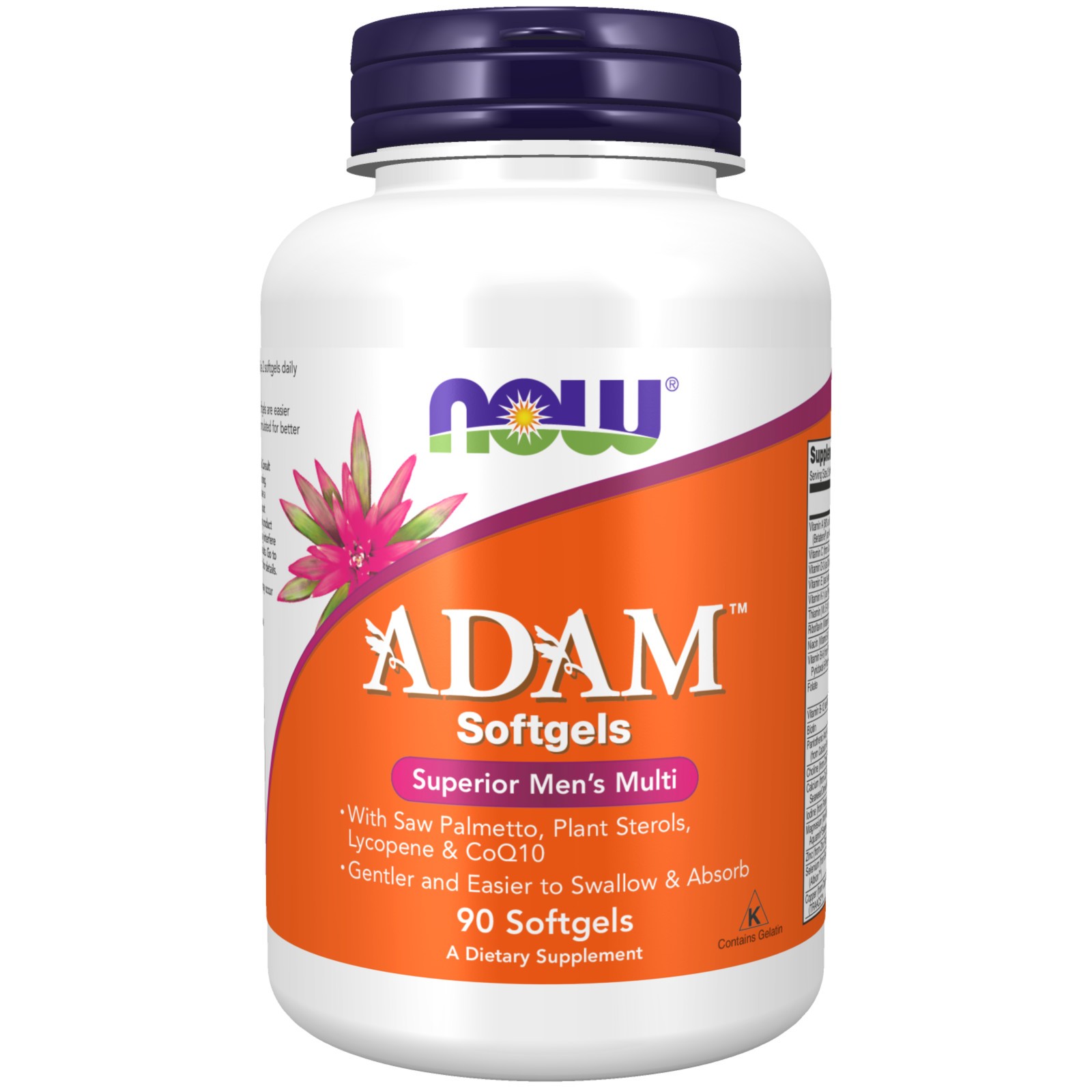NOW FOODS Adam Men\'s Multiple Vitamin 90 Softgels NOW FOODS Adam Men\'s Multiple Vitamin 90 Softgels