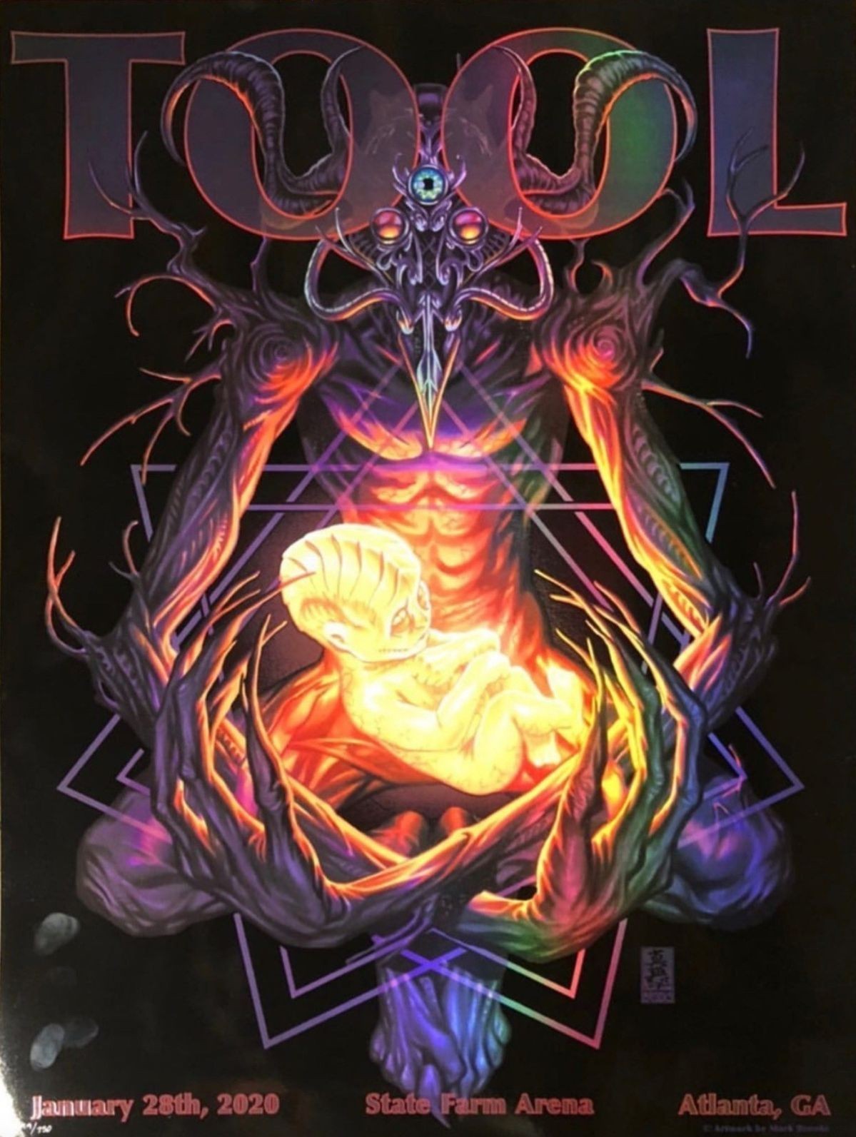 Tool January 28 2020 Atlanta GA Concert Poster