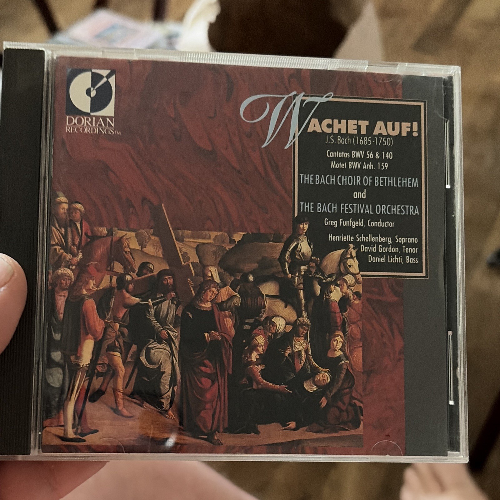 Dorian Recordings J.S. Bach - Wachet auf CD Album DOR-90127 1989