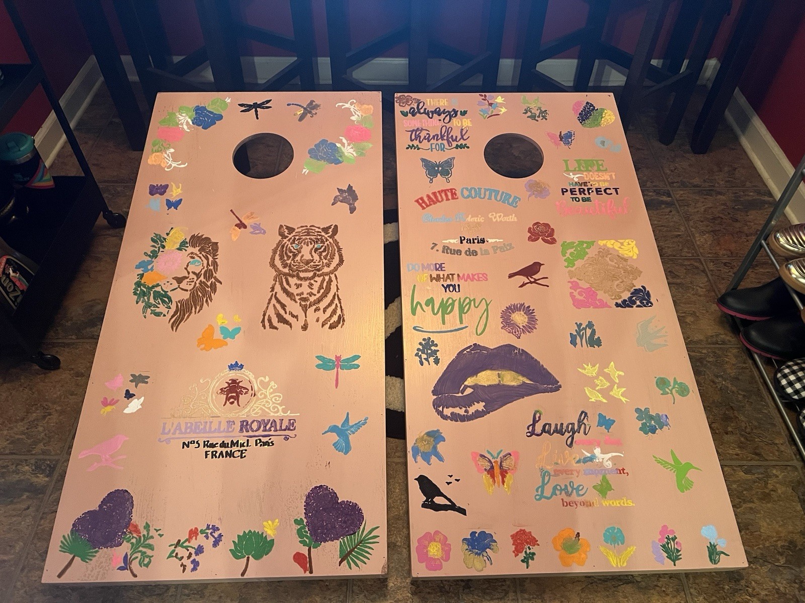 Peace & Love Corn Hole Boards. I Hand Stenciled These Boards As A Coping Skill.. Peace & Love Corn Hole Boards. I Hand Stenciled These Boards As A Coping Skill..
