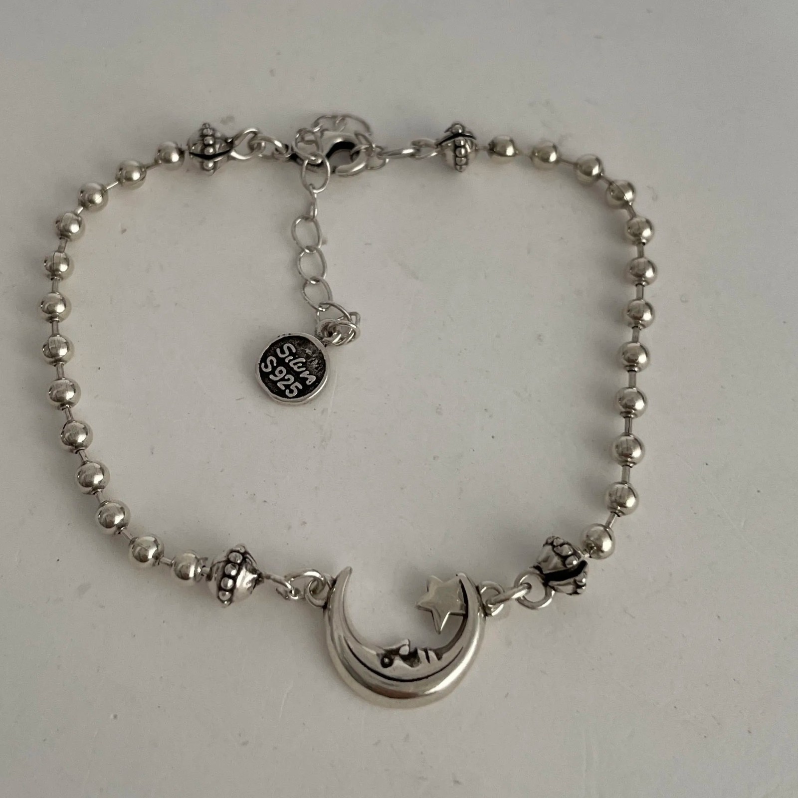 Solid 925 Sterling Silver Bracelet for Women | Vintage Handmade Simple Bangle
