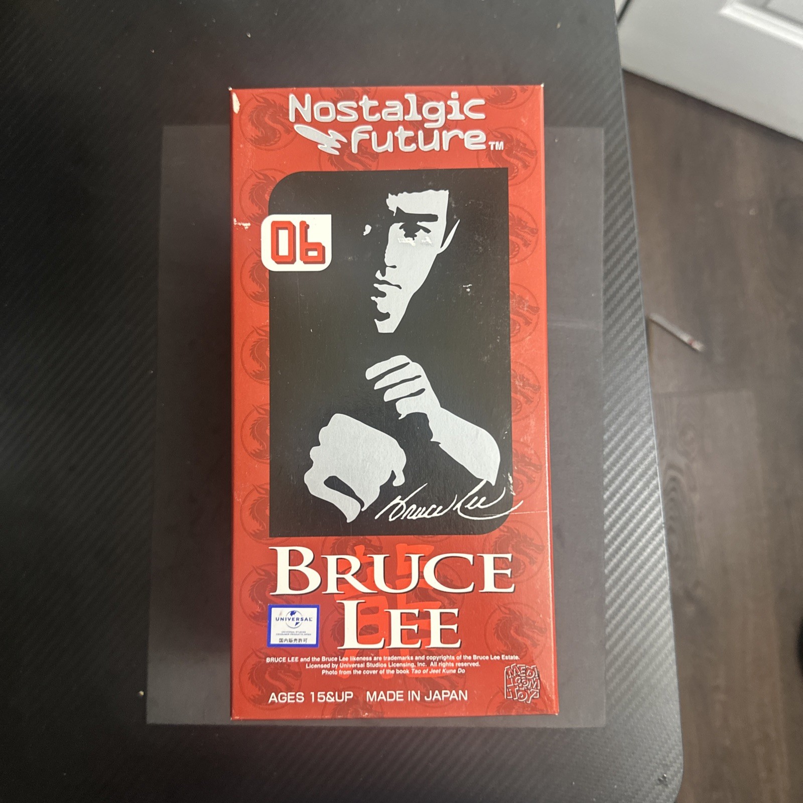 Vintage Bruce Lee Wind-Up Toy Tin Robot Made in Japan Mediacom Nostalgic Future
