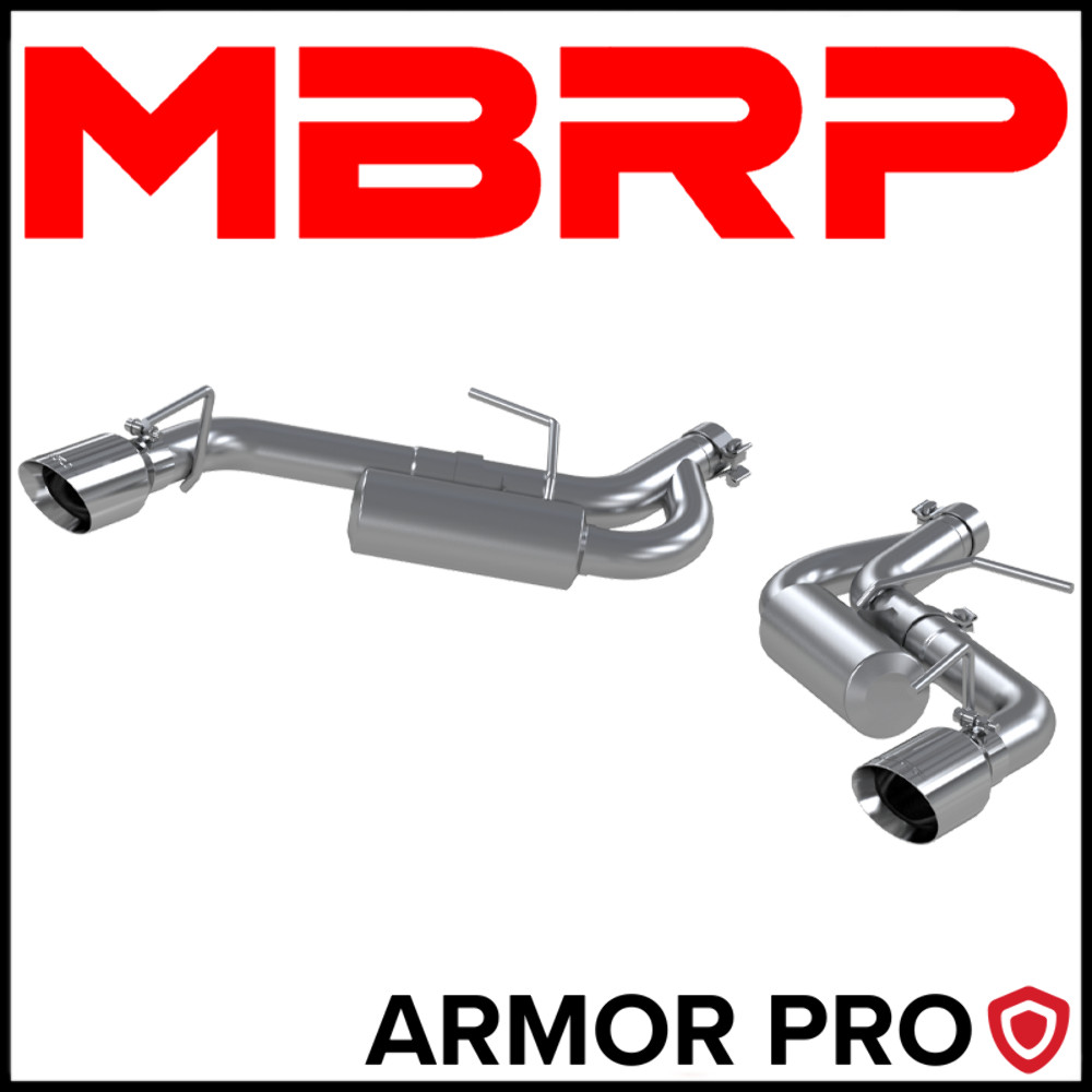 MBRP Armor Pro Axle-Back Exhaust System 2016-2024 Chevy Camaro LS / LT 2.0L 3.6L